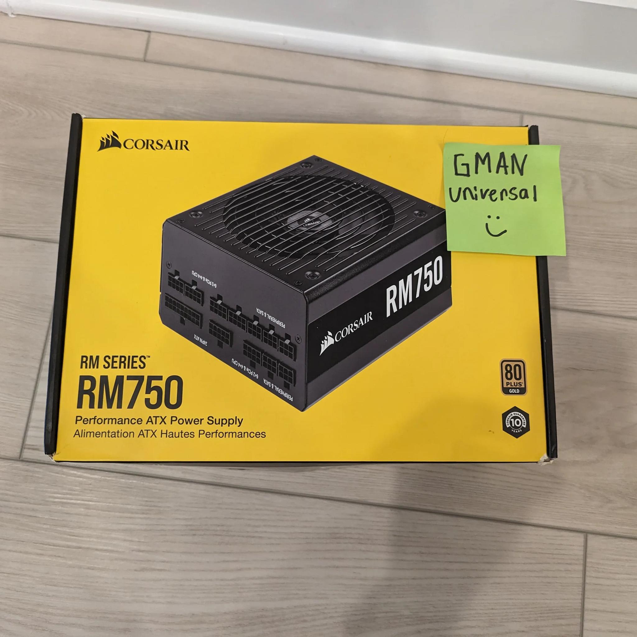 【新品・未開封】Corsair RM series RM750 Amazon.com: Corsair RM750, RM Series, 80 Plus Gold Certified