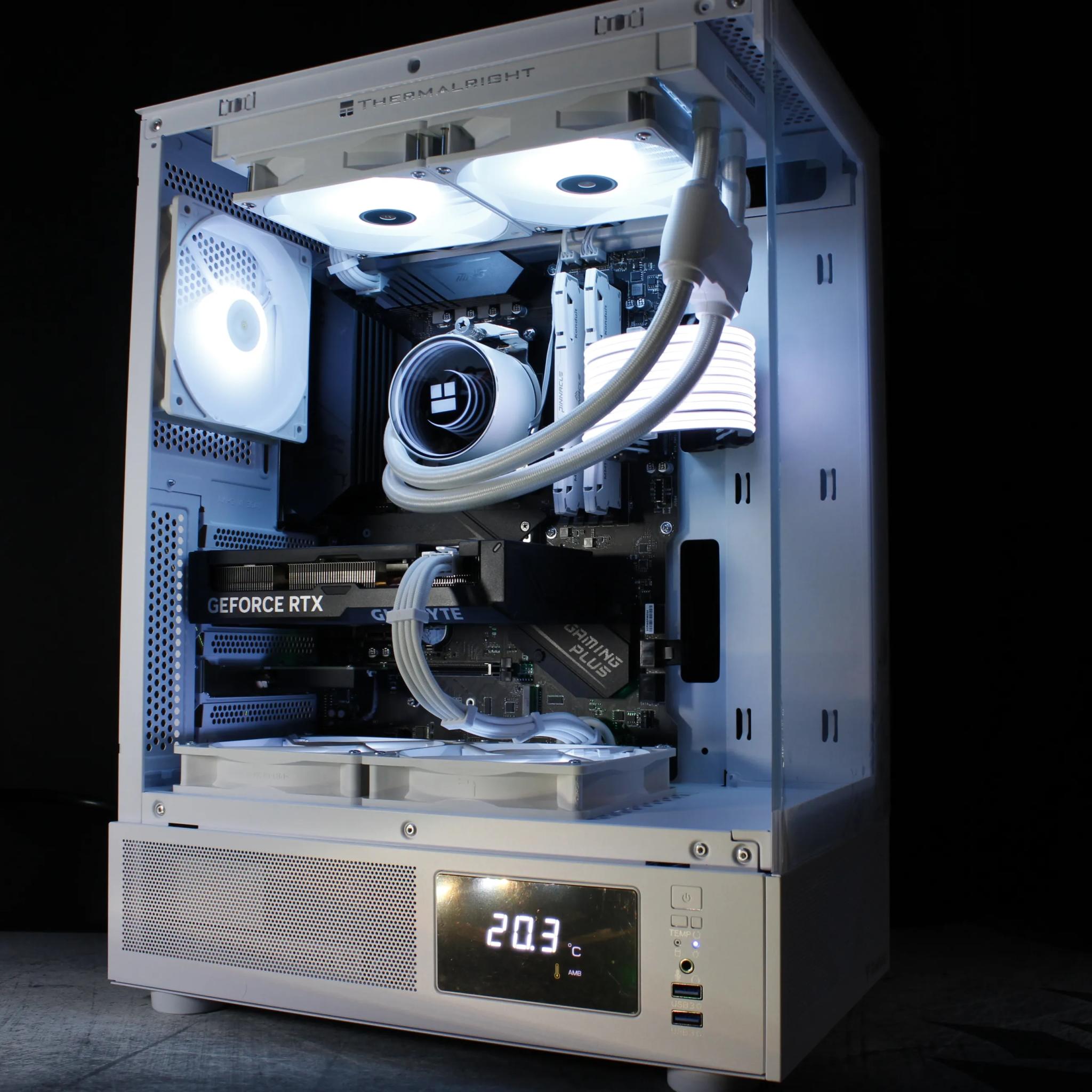 🤍White Gaming PC |RTX 4060 TI|Ryzen 7|1TB SSD| | Jawa