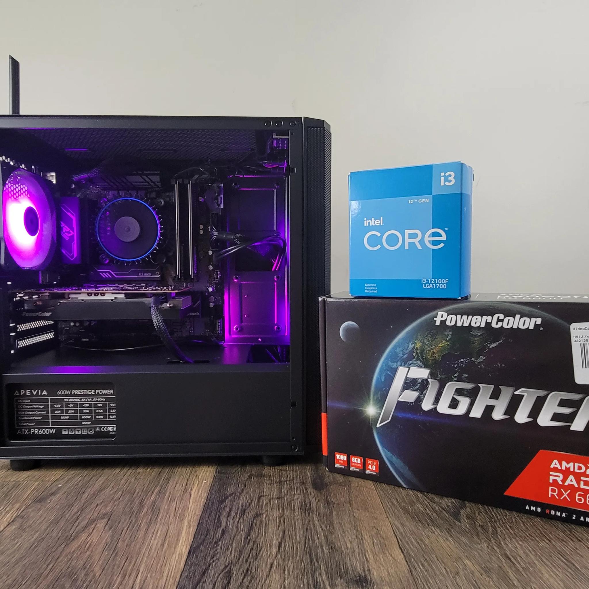 ゲーミングPC i3 12100f RX5700XT ゲーミングPC i3 12100f RX5700XT