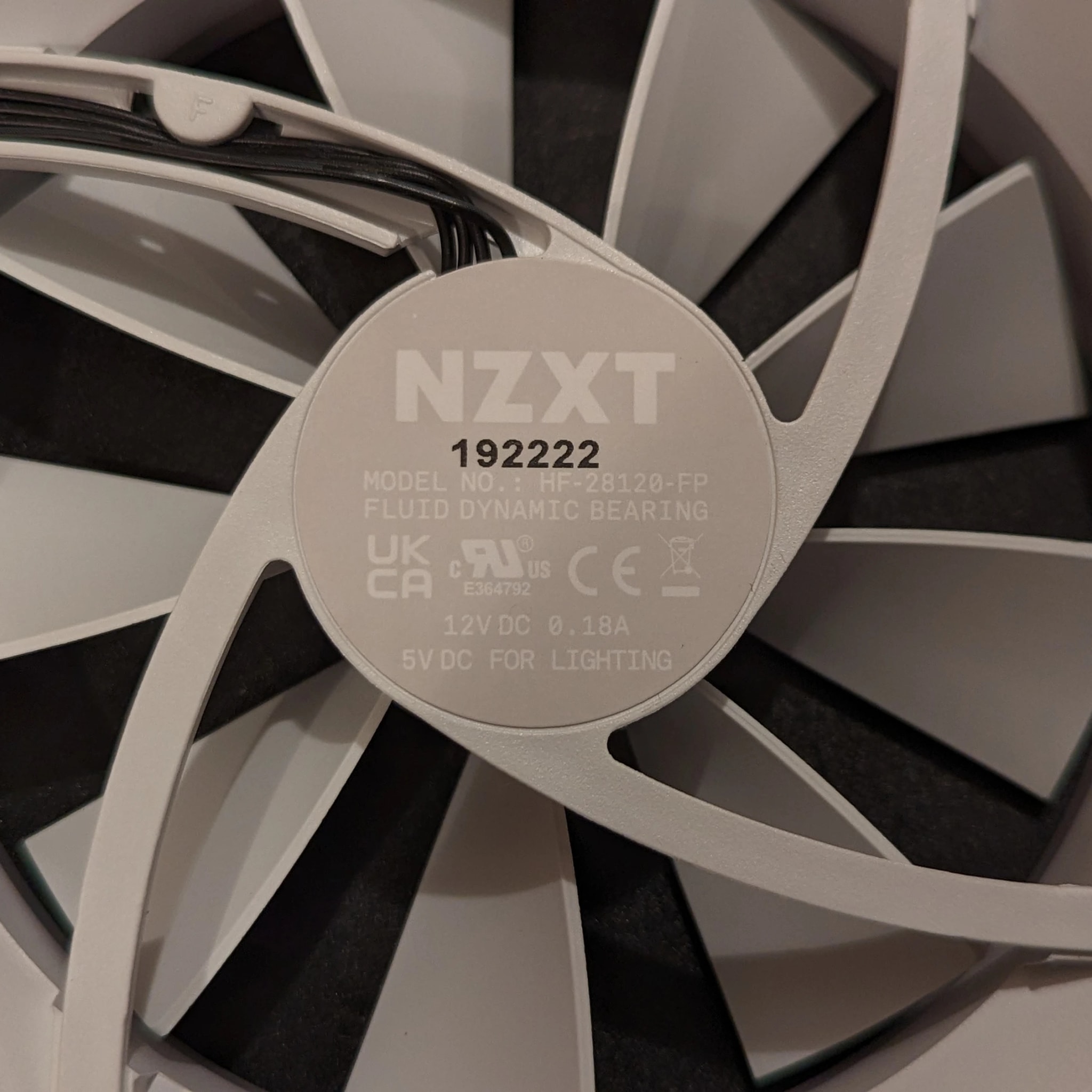 NZXT Aer RGB 2 120mm Fan (White) | Jawa