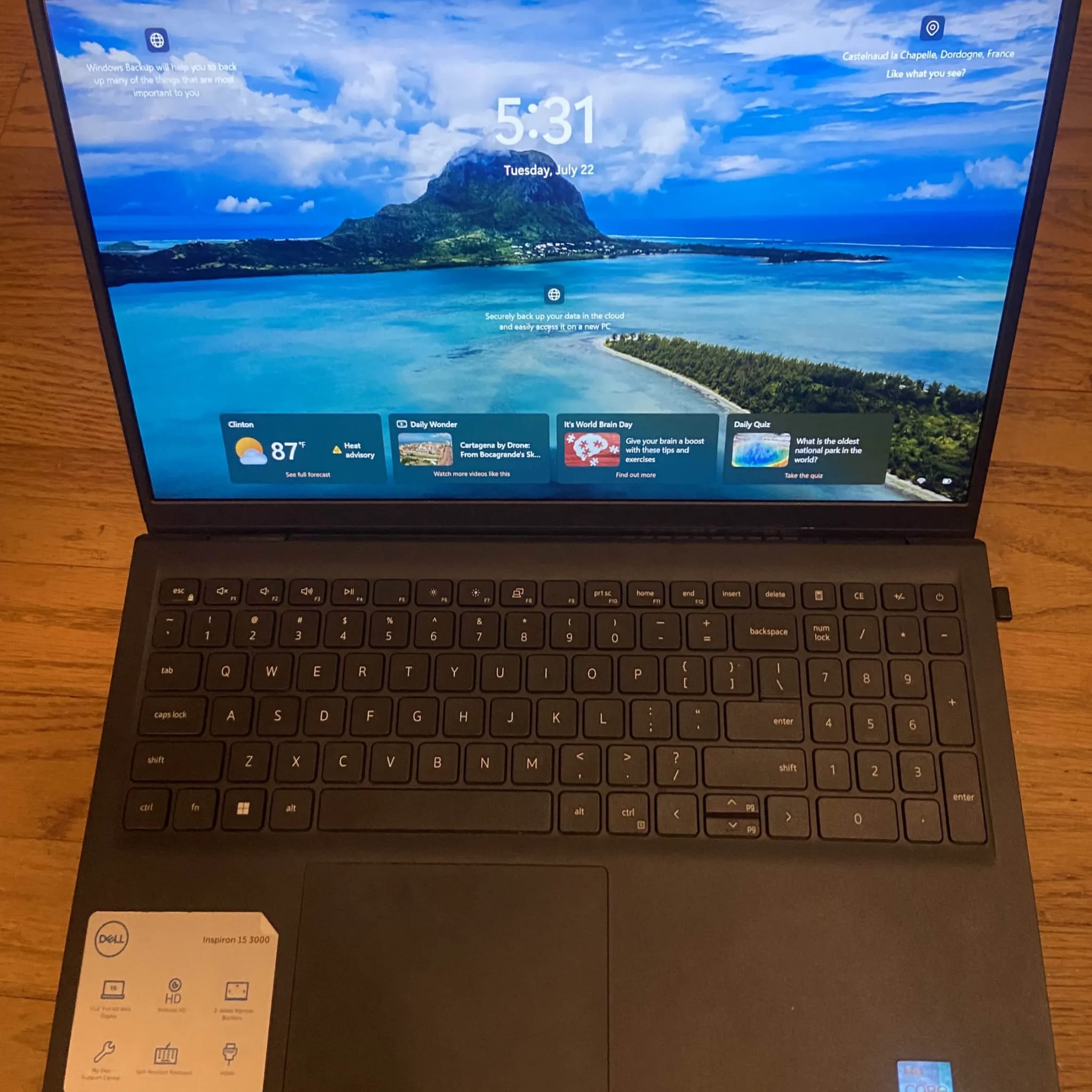 Dell Inspiron 15 3000 15.6'', i5-1135G7, 256GB SSD, 2.4GHz