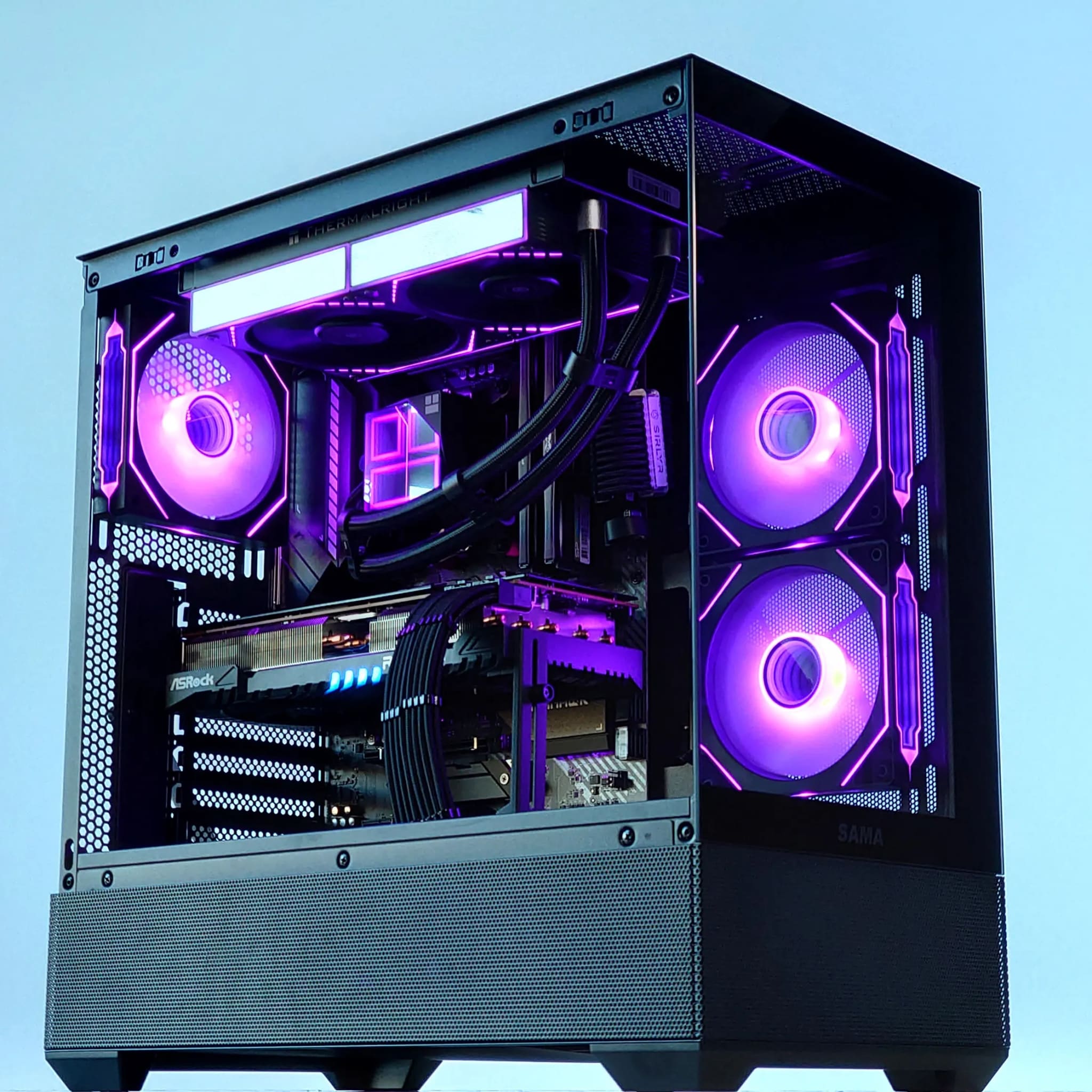 CPU AMD Ryzen 7 7800X3D + CPS C3T500-ARGB-BK Amazon.com: PCCOOLER PC Case Mid Tower Desktop Computer