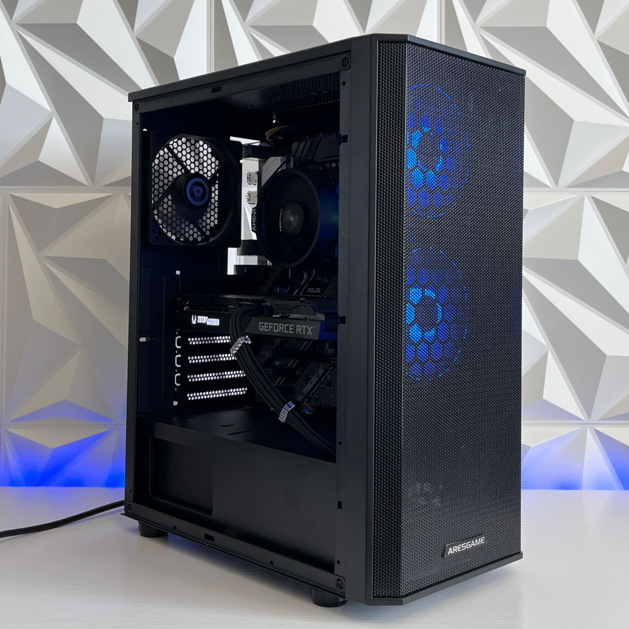 RTX 3060 Ti 8GB, Ryzen 5 3600X, 16GB RAM | Black RGB Gaming