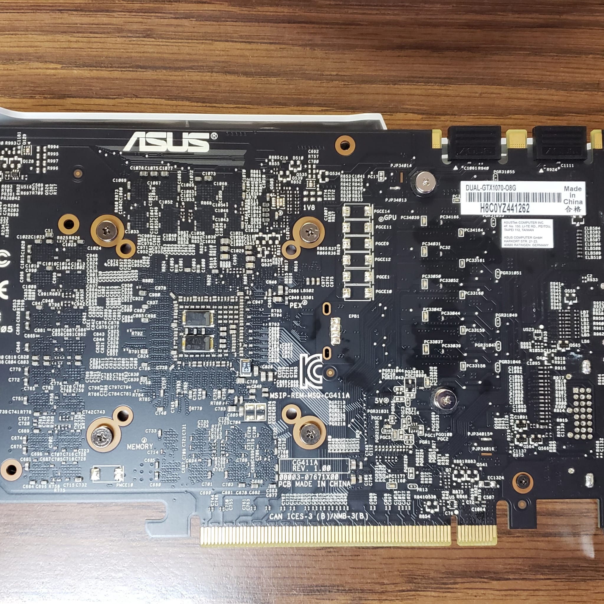 Asus GTX 1070 Dual 8G OC | Jawa