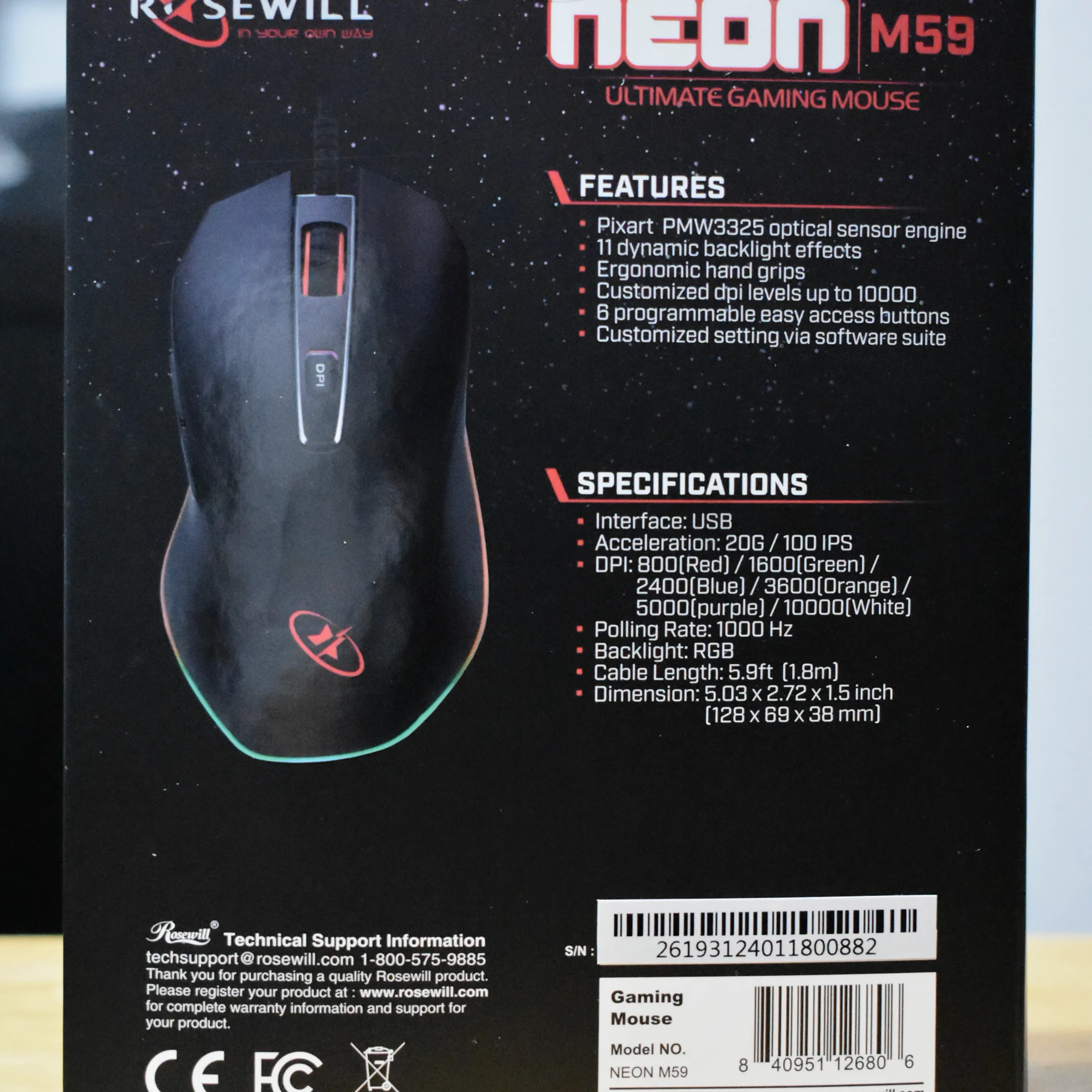 Rosewell M59 Gaming Mouse