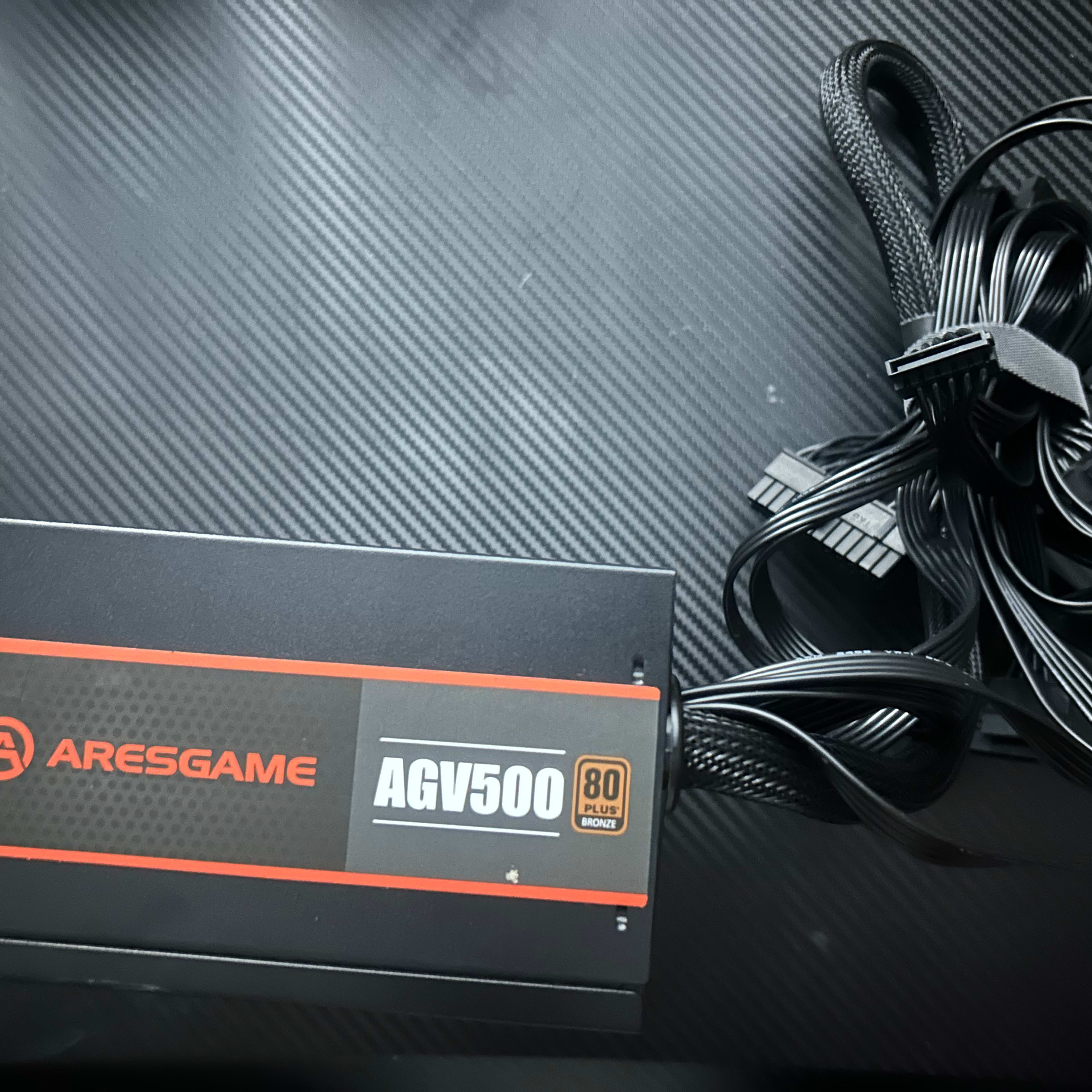 ARESGAME AGV Series 500W Power Supply, 80 Plus Bronze Certified, Non Modular