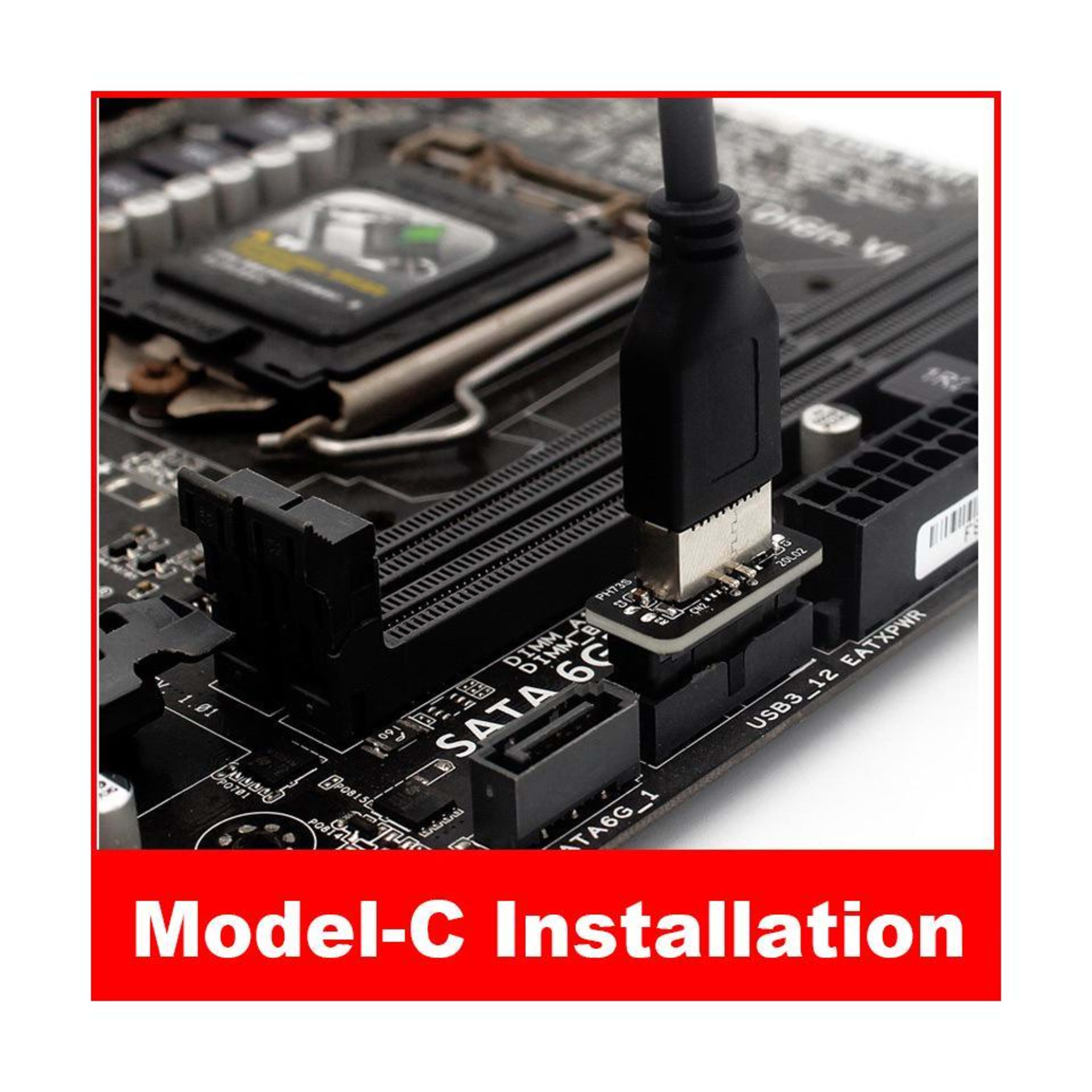 USB 3.0 Internal Header to USB 3.1/3.2 Type C Converter For Computer Motherboard