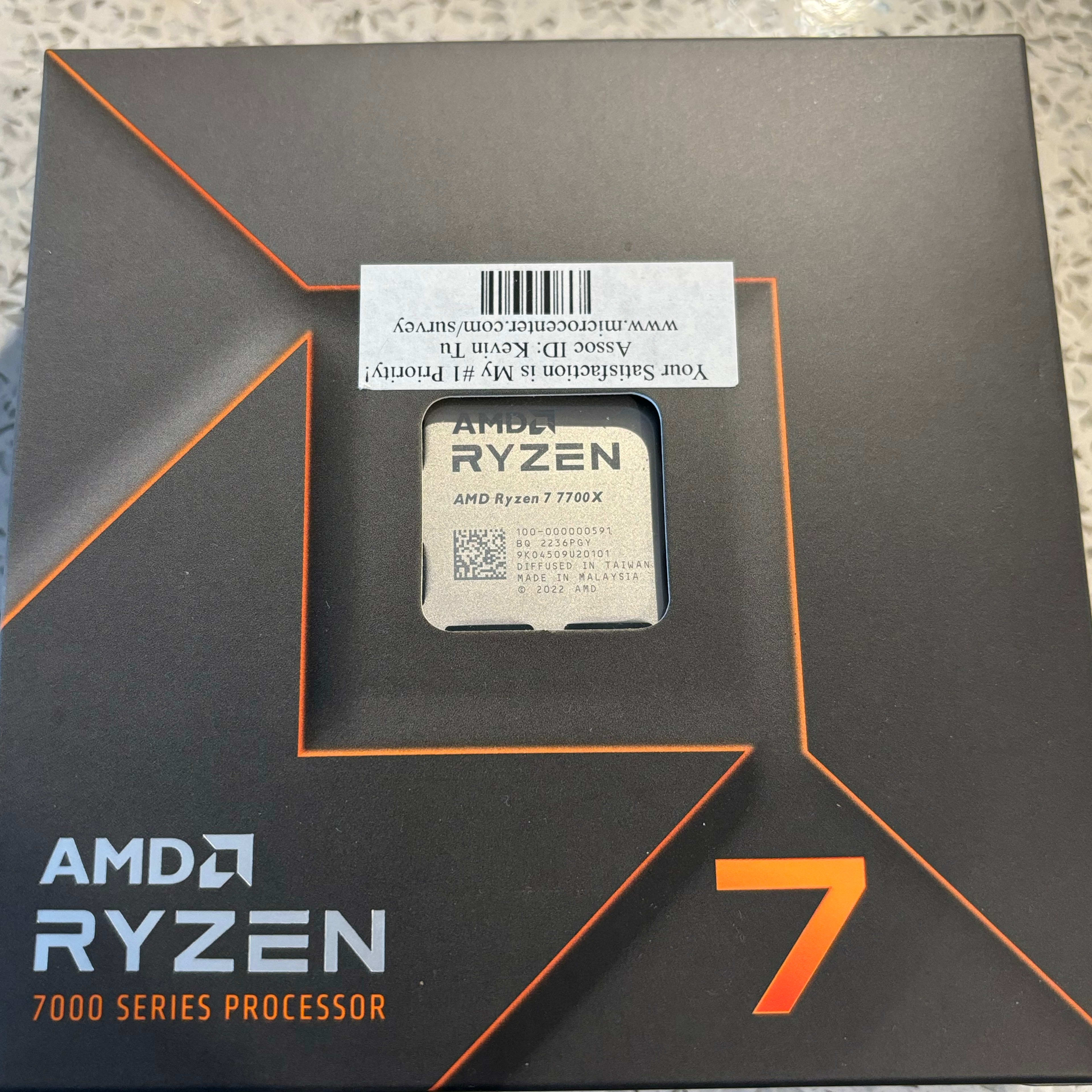 Brand New AMD Ryzen 7700x