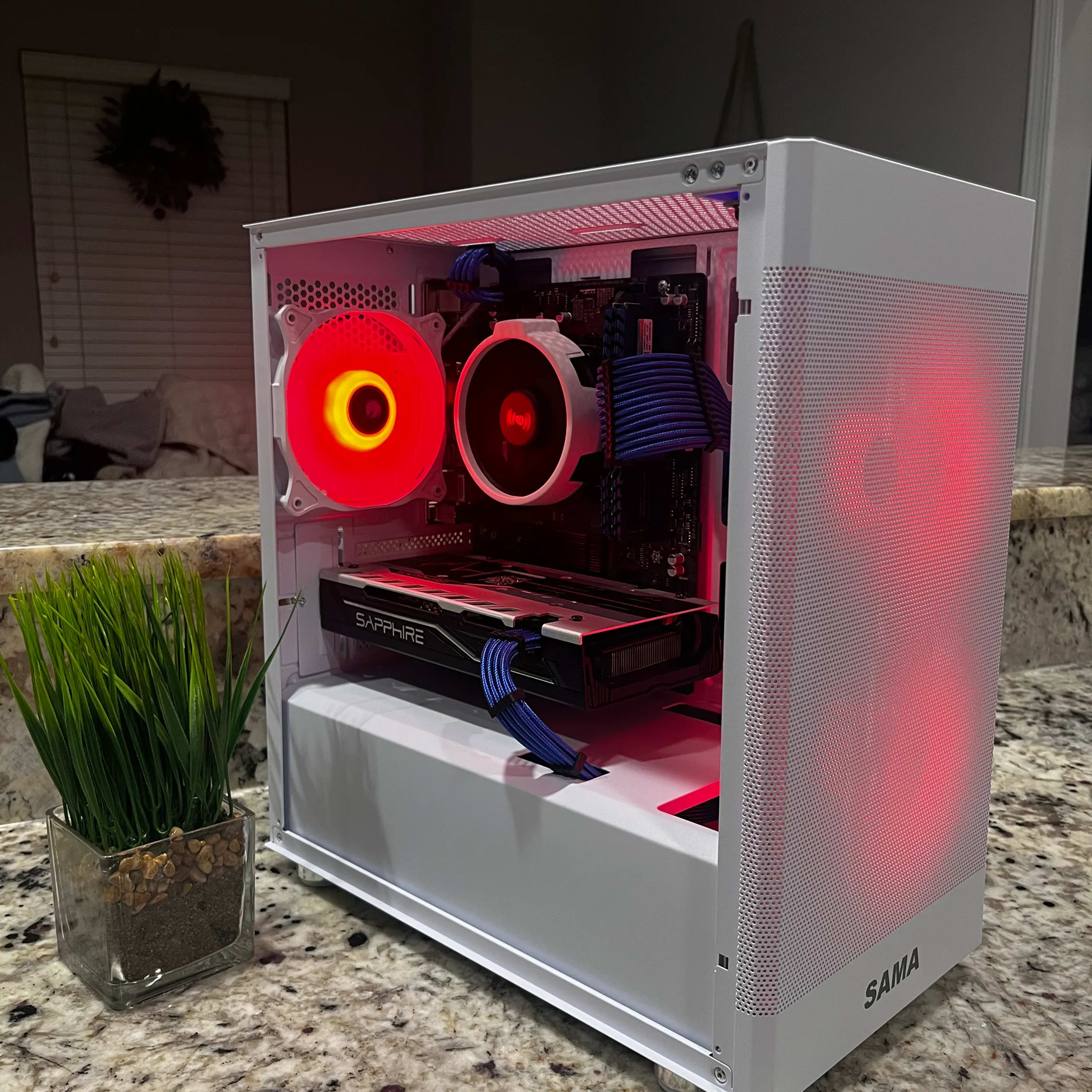 🖥🖱️White Gaming PC||AMD Ryzen 5 2600||Sapphire PULSE Radeon RX 580 8 GB||512 GB NVME🎮🕹️👾