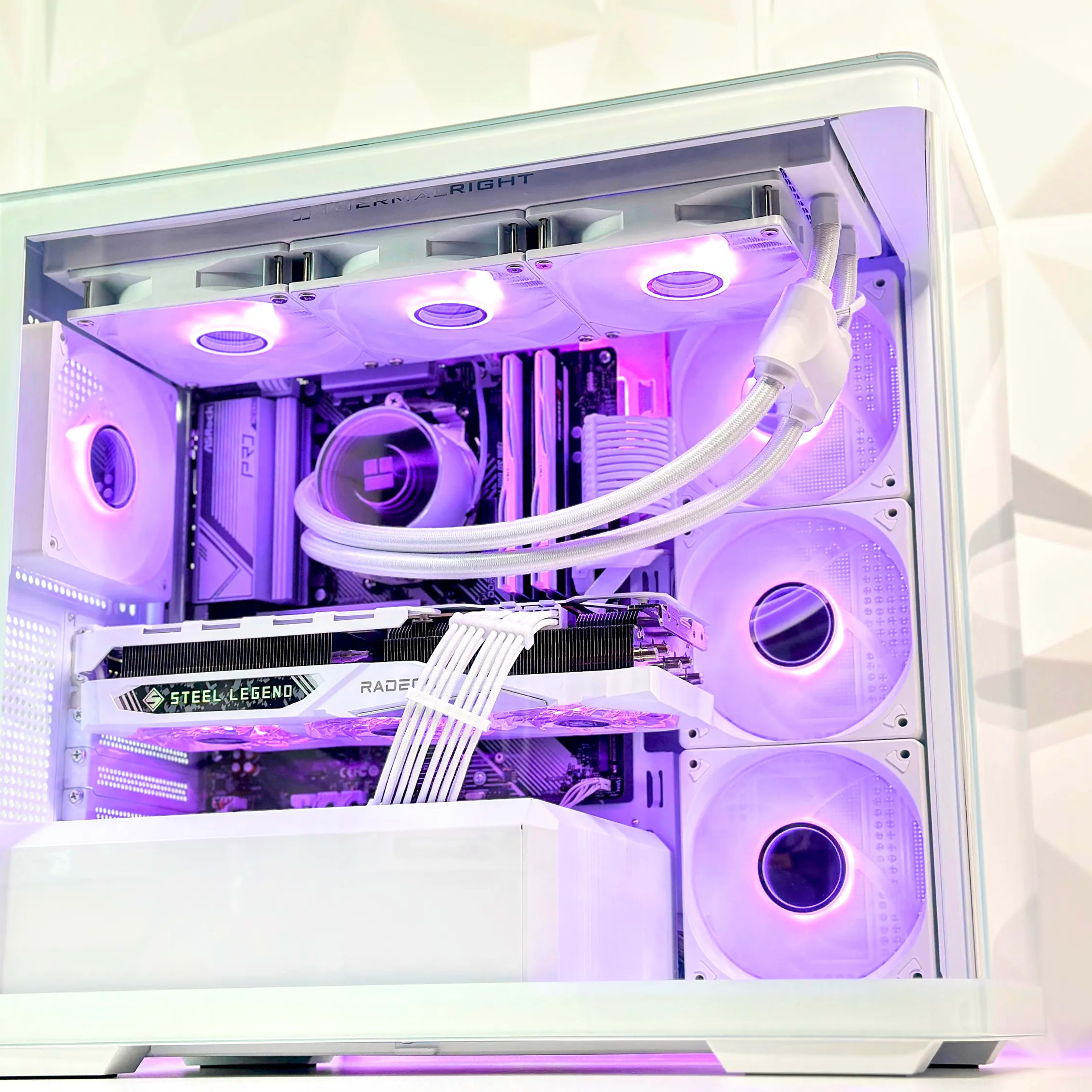 🤍👁️‍🗨️Vision◊Liquid Cooled Gaming PC◊AMD RX 7900 GRE 16GB◊AMD Ryzen 5 7600X◊32GB DDR5◊1TB SSD