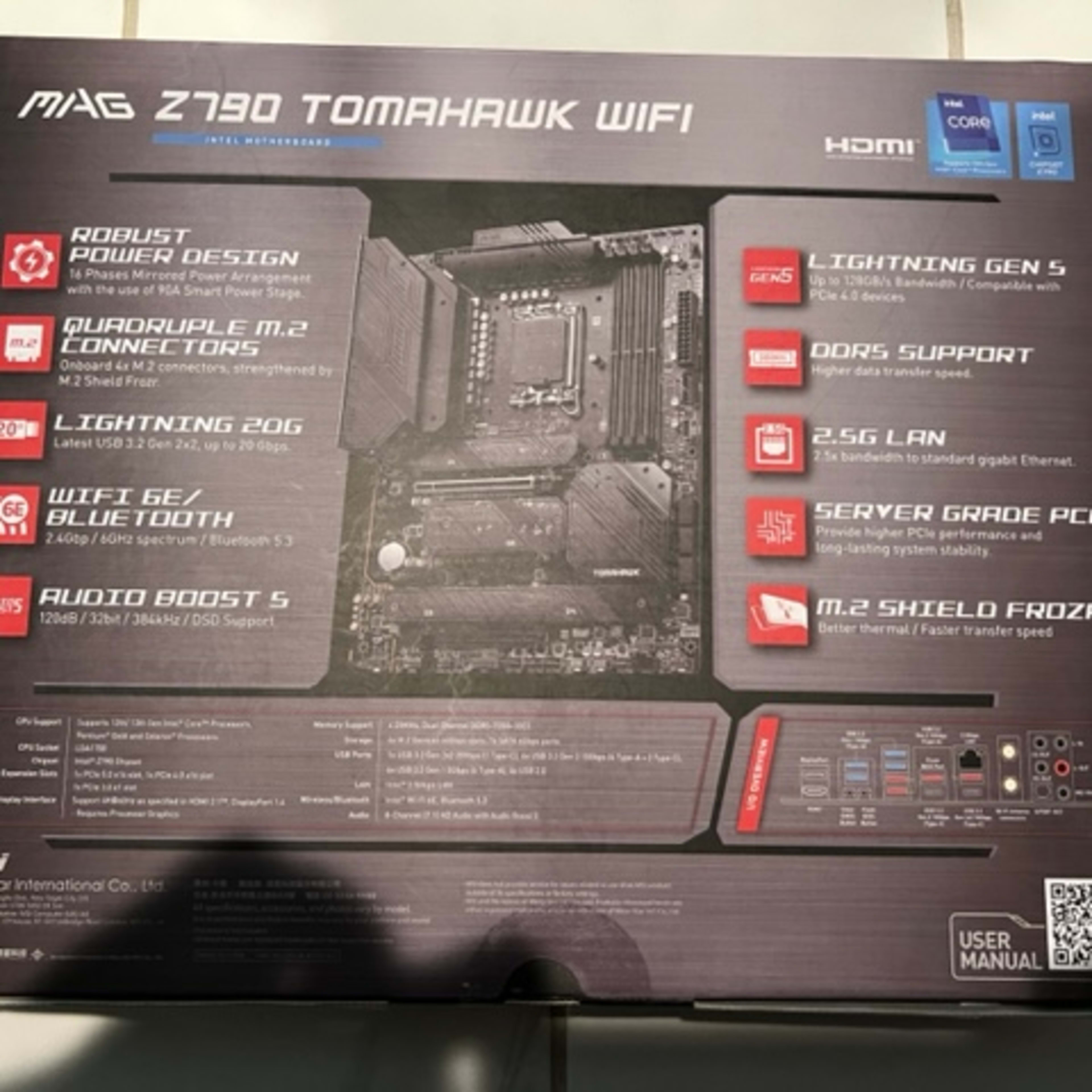 Brand New MSI Z790 MAG Tomahawk WiFi Intel LGA 1700 ATX Motherboard