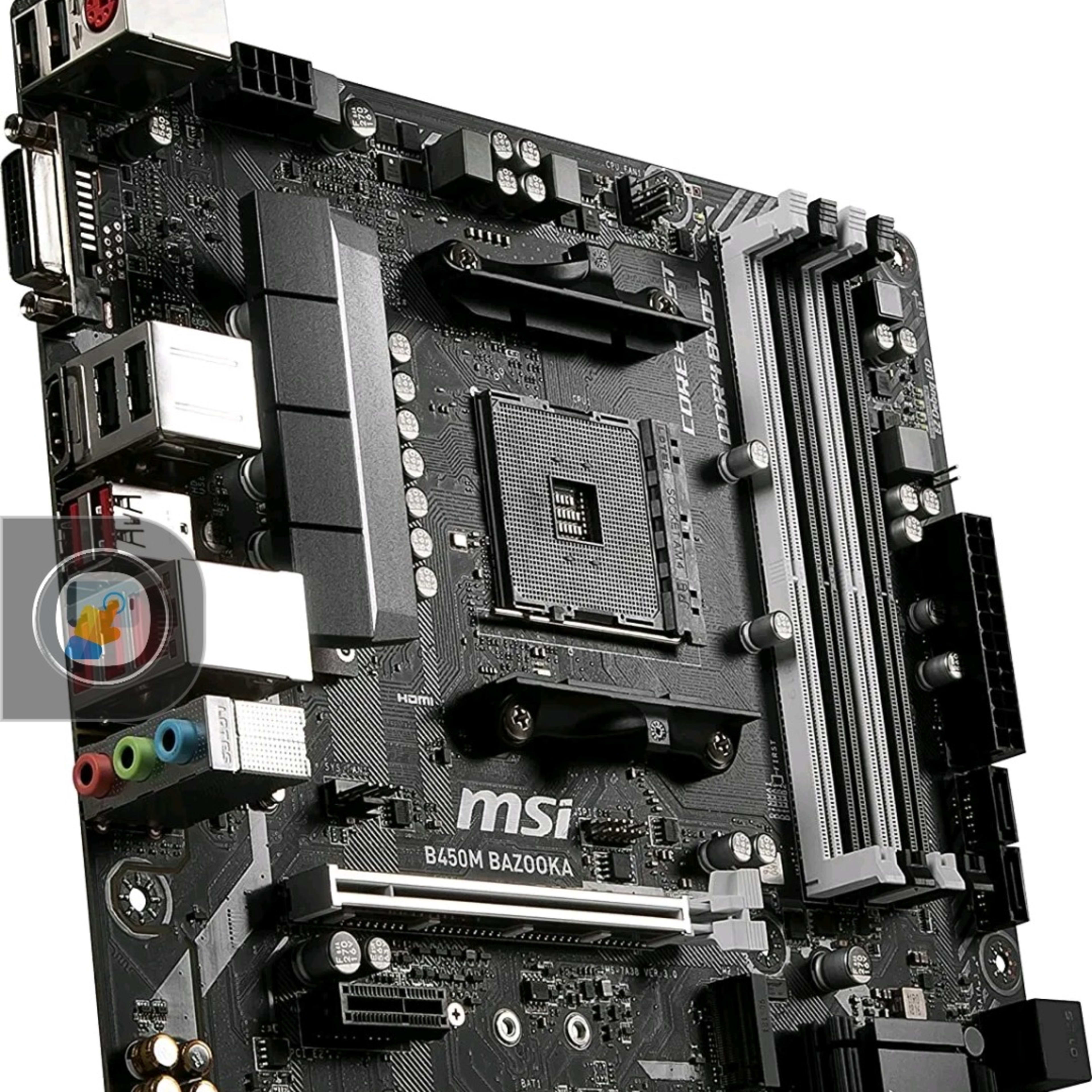 MSI B350MBAZOOKA AM4 AM4 B350 Micro ATX Motherboard Corrupted Bios