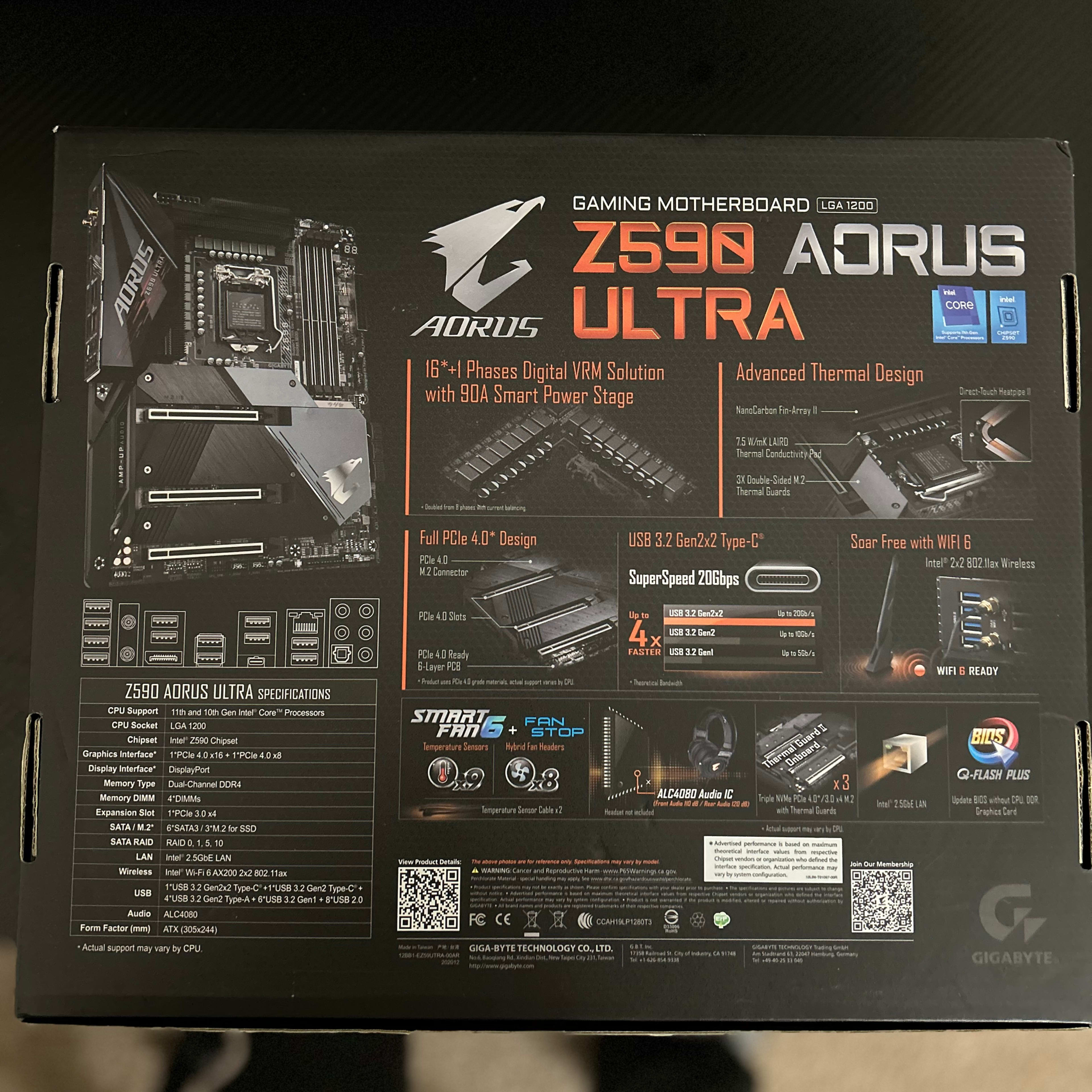 GIGABYTE Z590 AORUS ULTRA