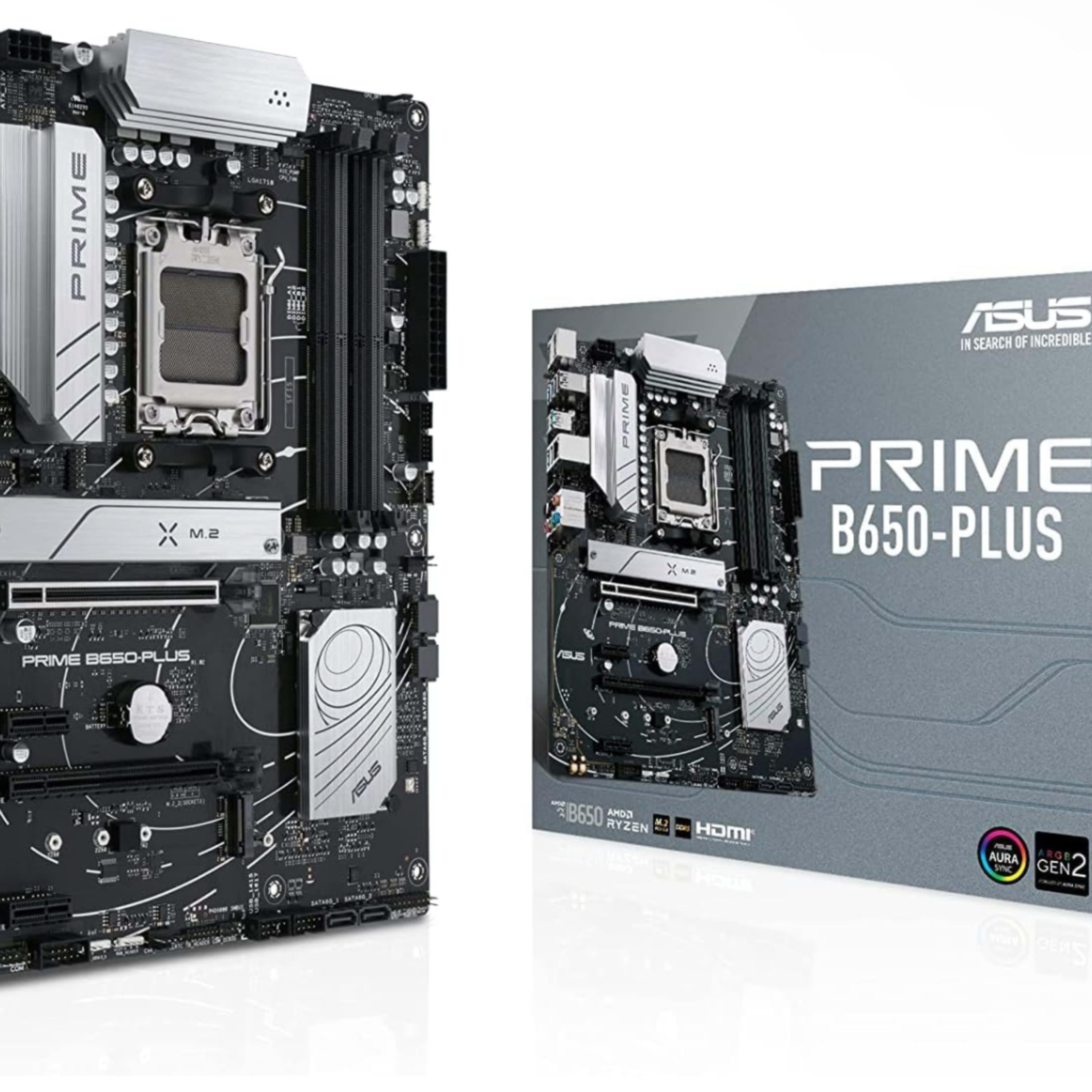 ASUS Prime B650-PLUS AM5 (Ryzen 7000 + 8000) ATX motherboard(DDR5,PCIe 5.0 M.2,2.5Gb Ethernet)