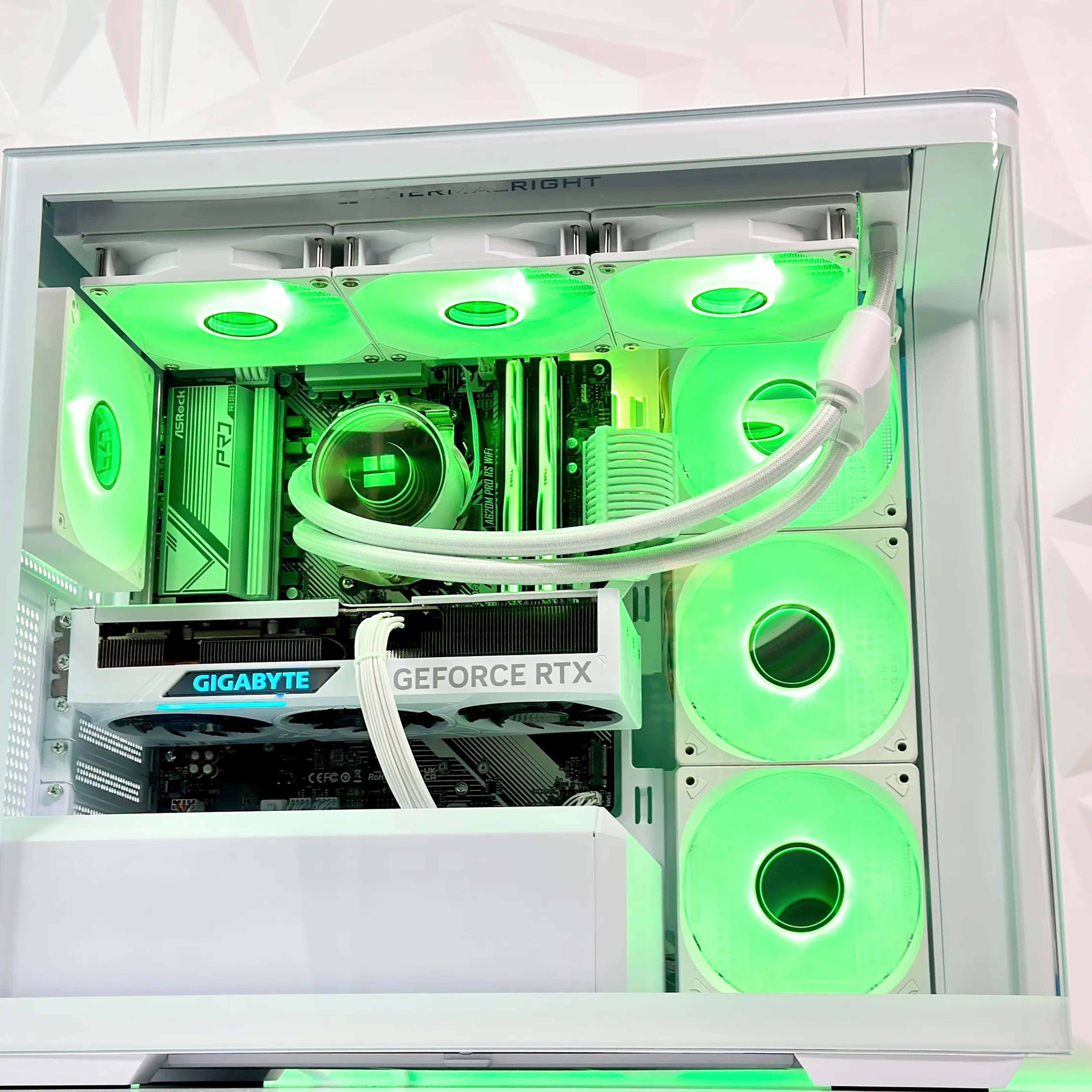 🧊🥶🧔‍♂️Iceman❄️Liquid Cooled Gaming PC❄️Nvidia RTX 4070 Ti 12GB❄️AMD Ryzen 7 7700❄️32GB DDR5