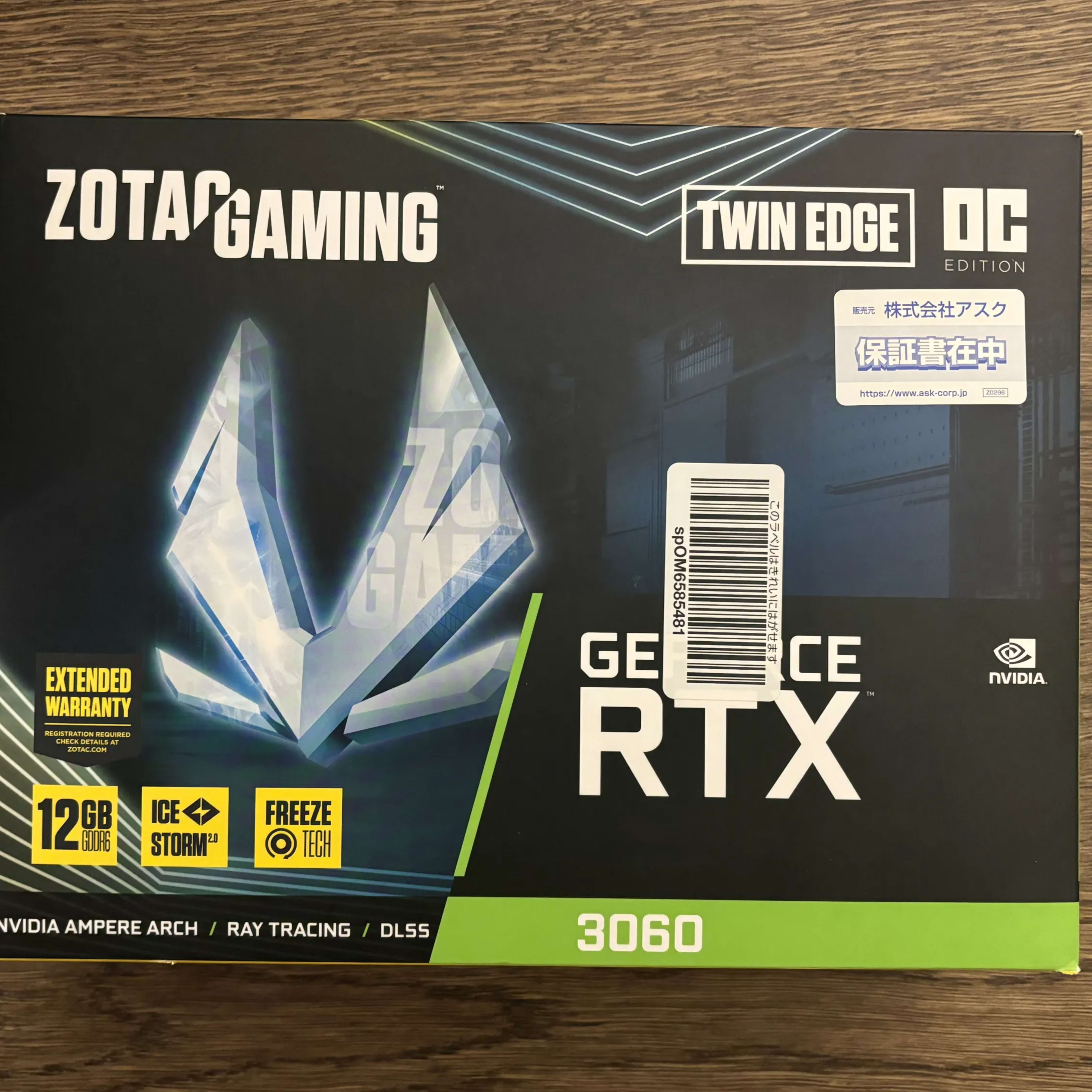 Zotac Gaming GeForce RTX 3060 Twin Edge OC-New Open Box | Jawa Zotac Gaming GeForce RTX 3060 Twin Edge OC-New Open Box | Jawa
