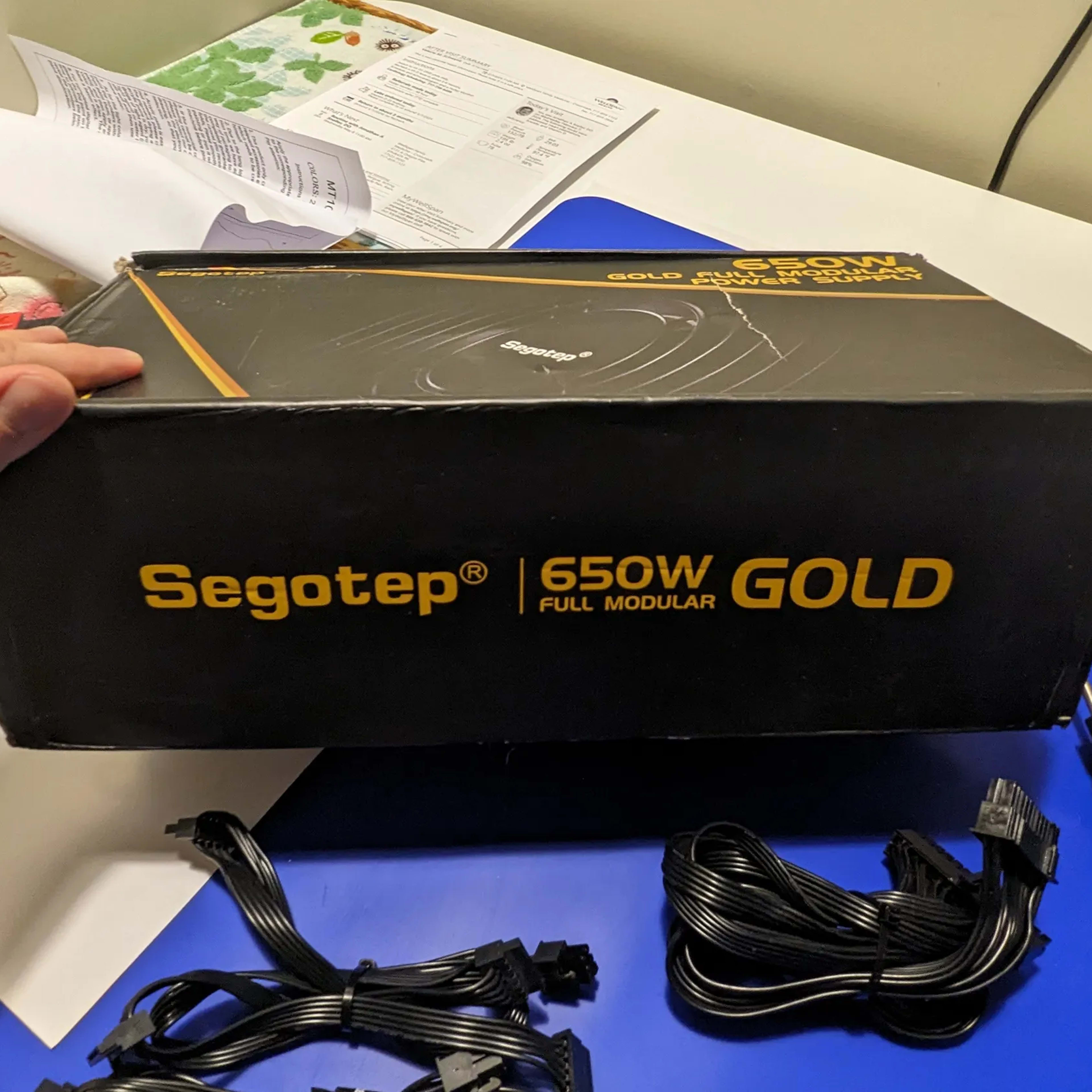 Segotep 650w 80Plus Gold Fully Modular PSU.