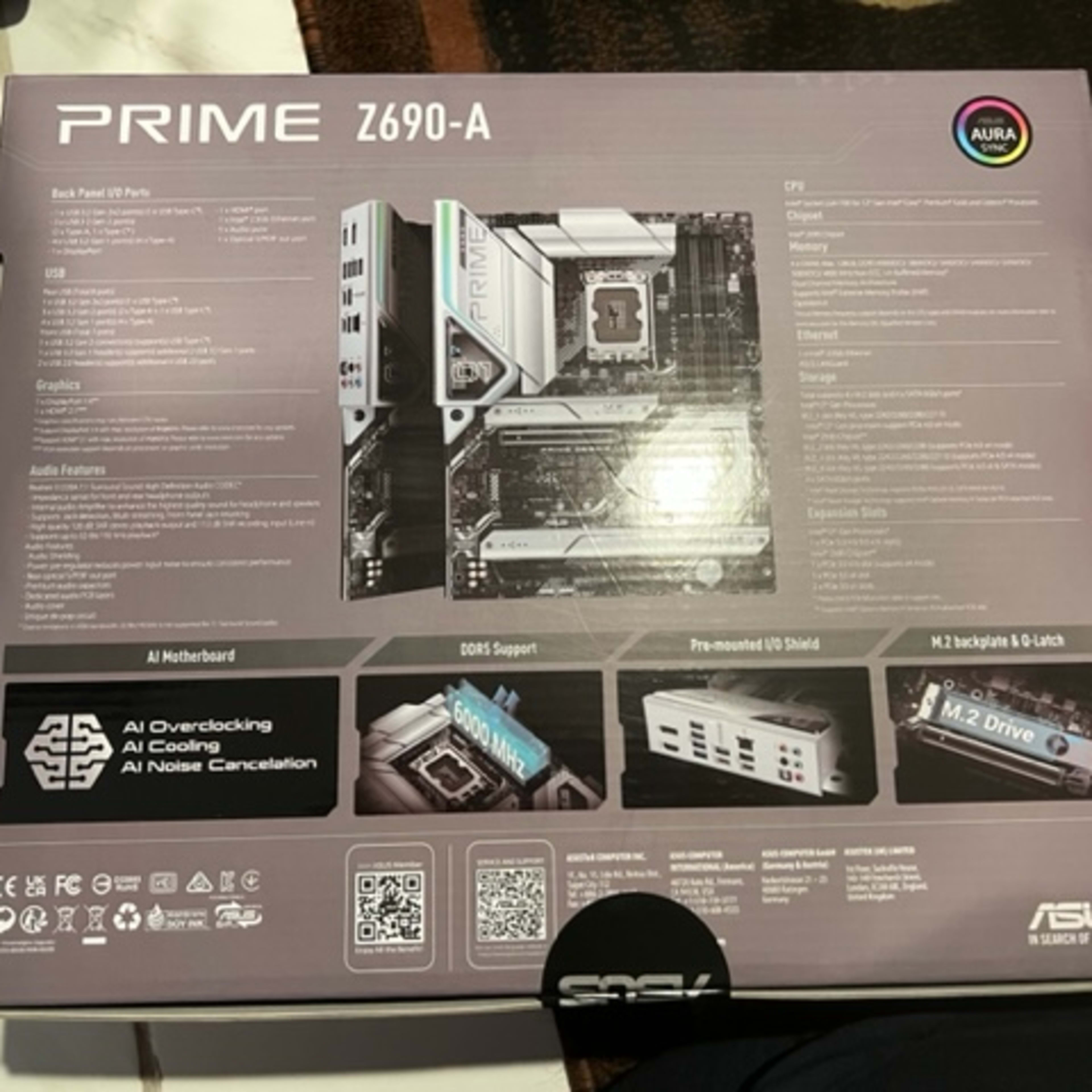 ASUS - PRIME Z690-A Intel Z690 LGA 1700 ATX