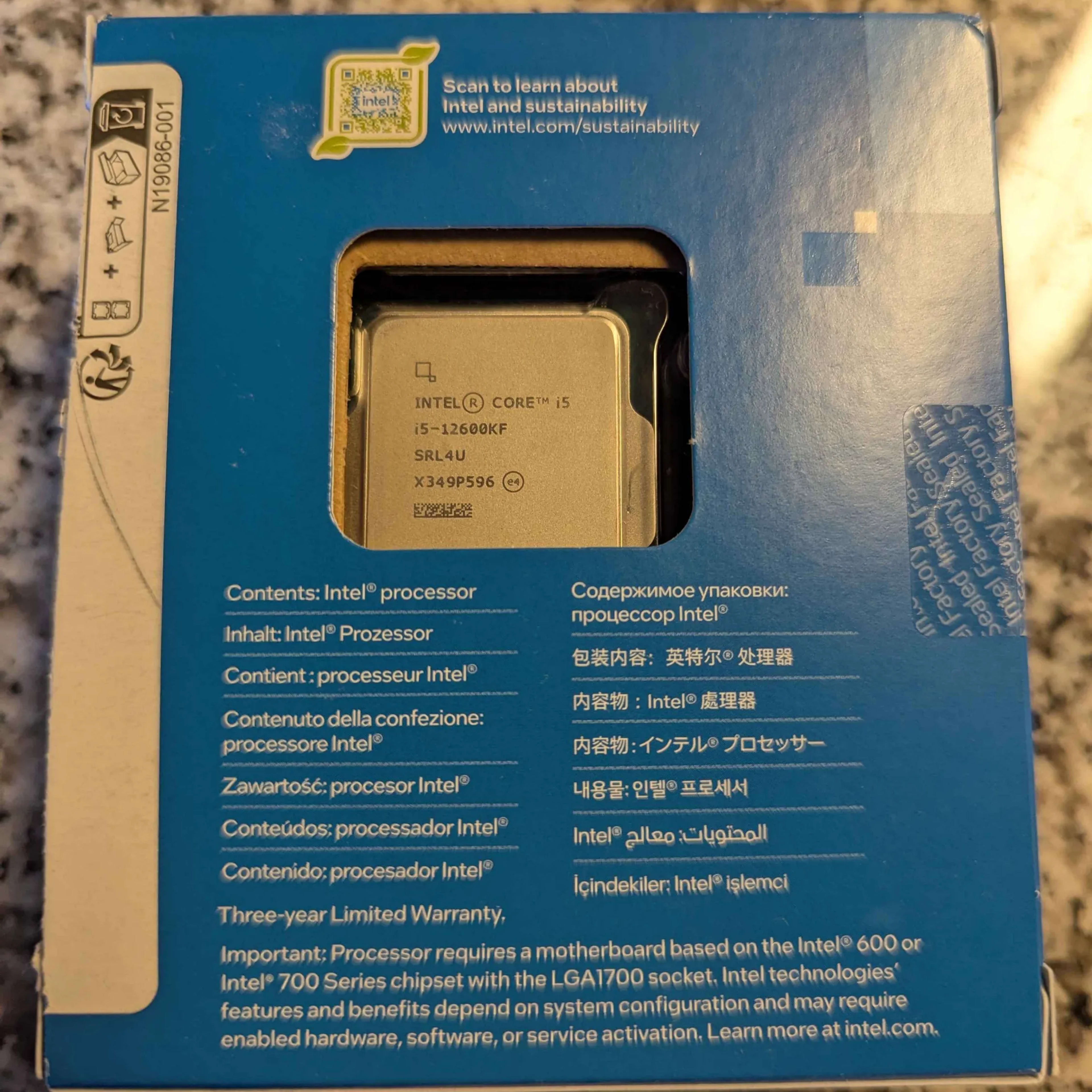 Intel Core i5-12600KF | Jawa