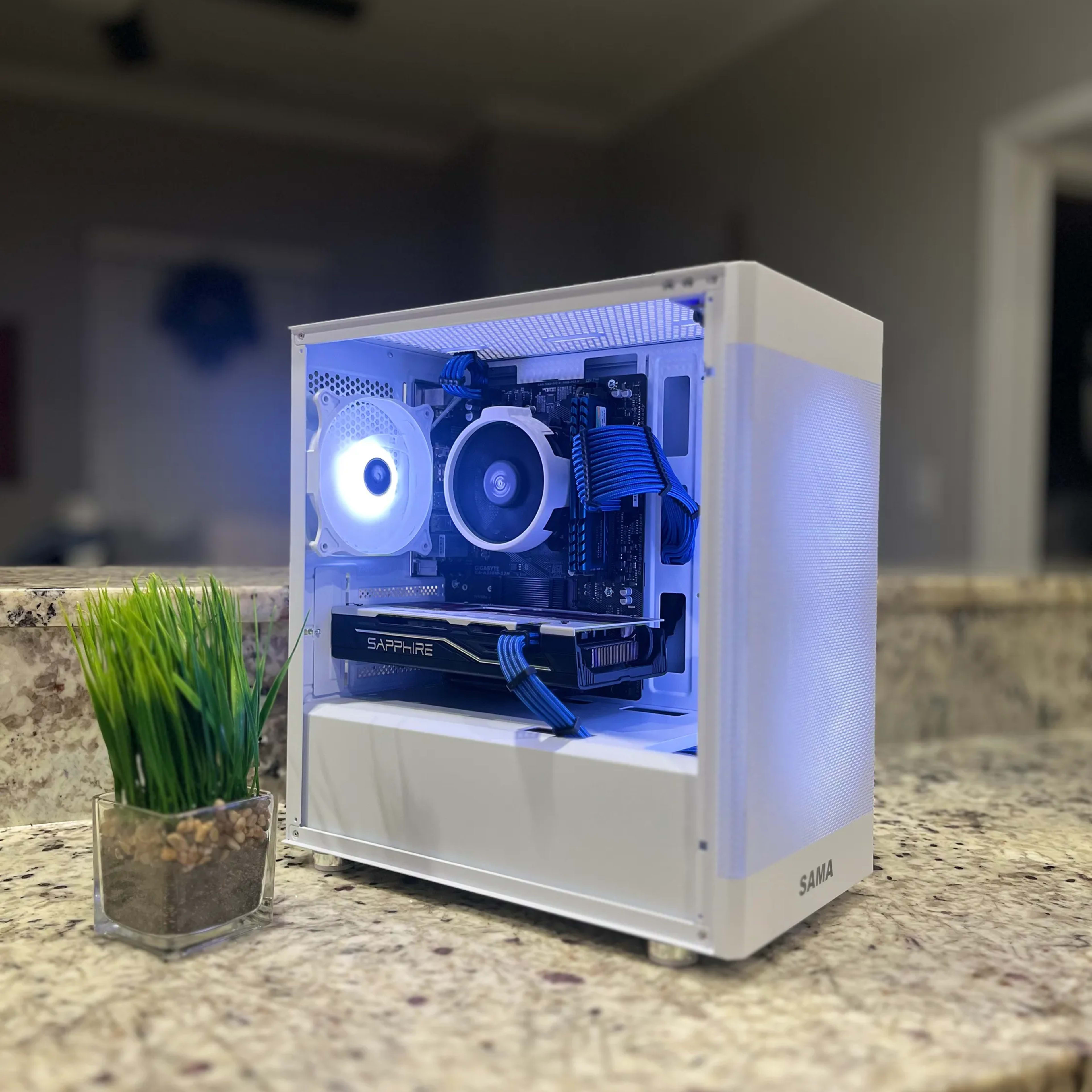 🖥🖱️White Gaming PC||AMD Ryzen 5 2600||Sapphire PULSE Radeon RX 580 8 GB||512 GB NVME🎮🕹️👾