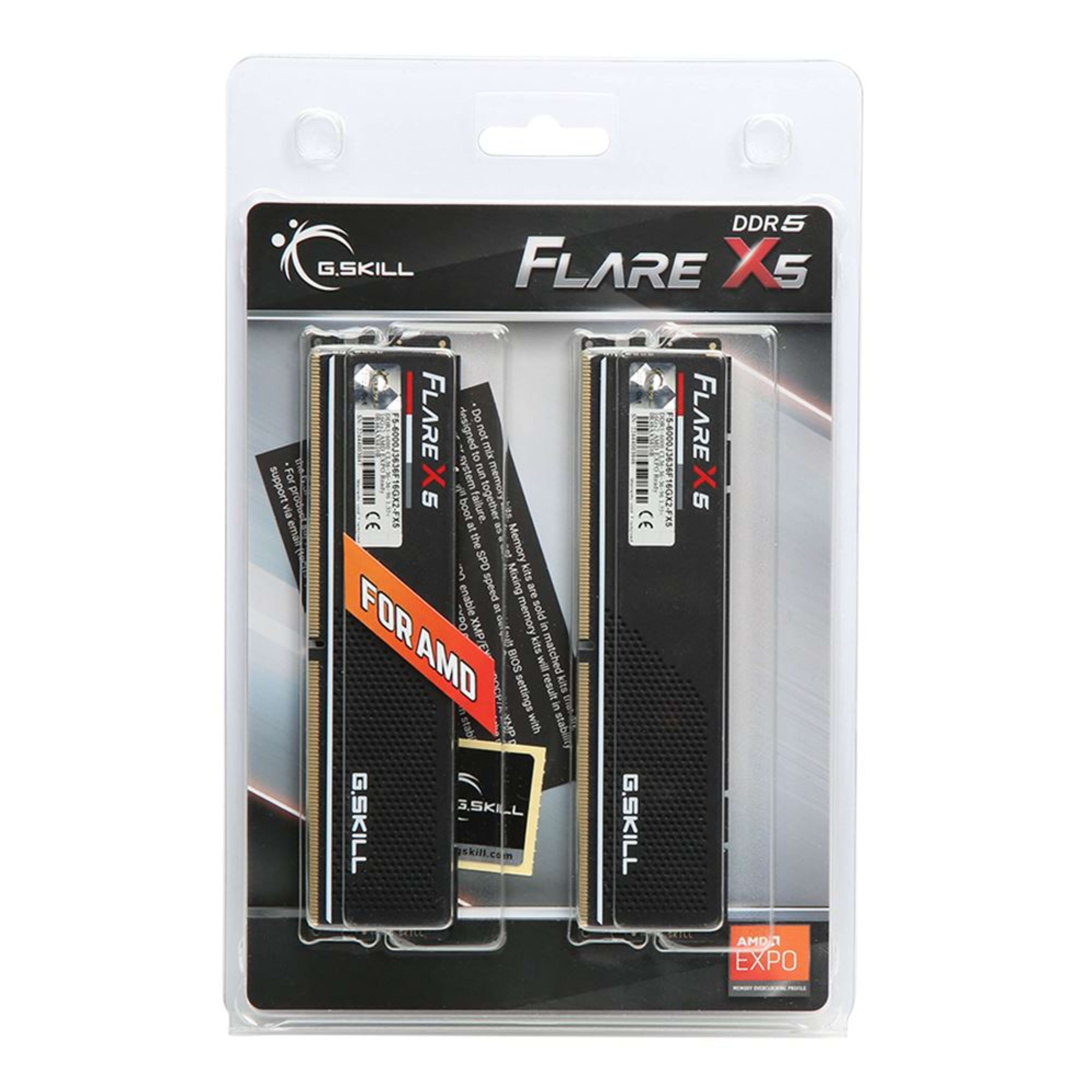 NEW G.Skill Flare X5 Series 32GB (2 x 16GB) DDR5-6000 PC5-48000 CL36 Dual Channel Desktop Memory Kit