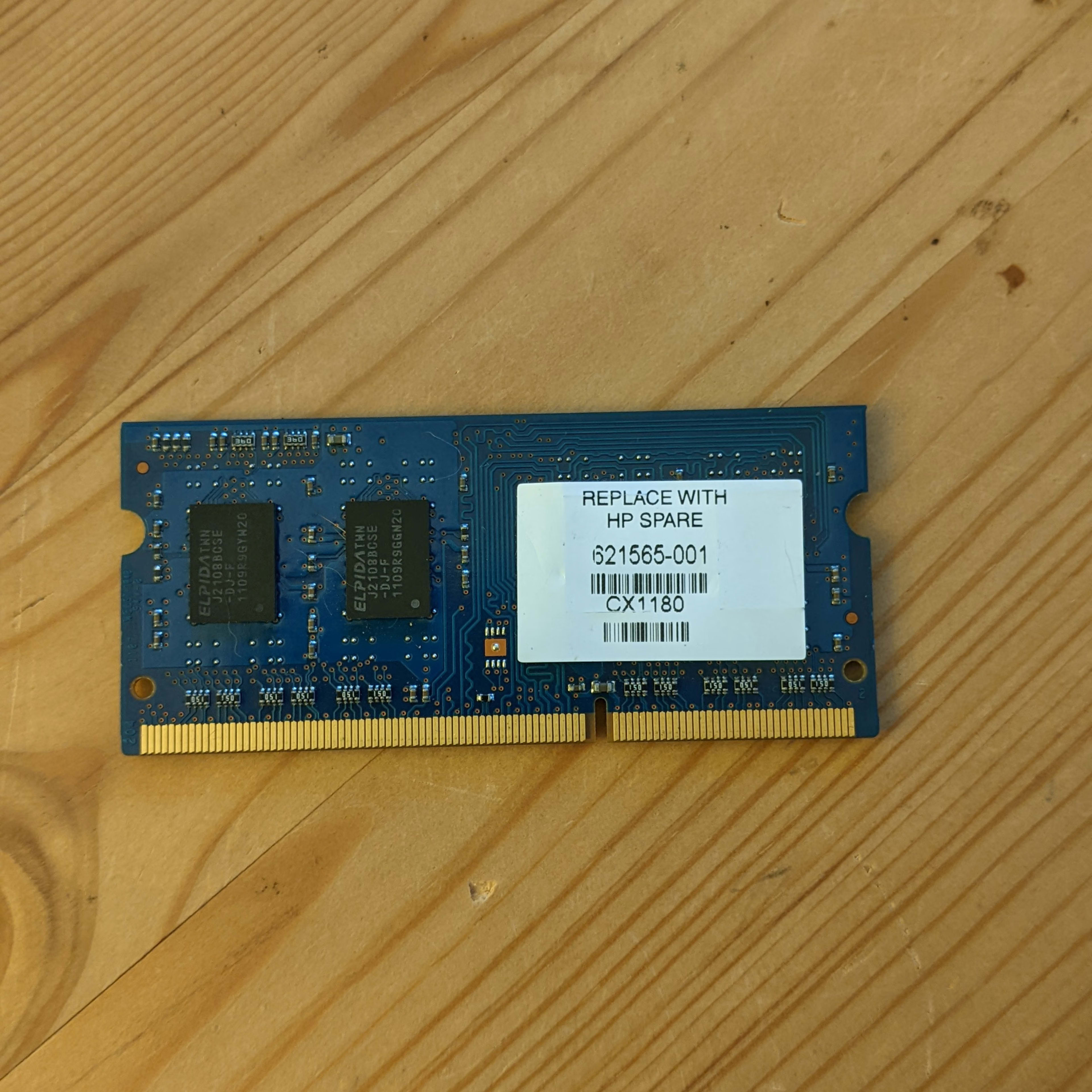 A Beautifully Used 2GB ATech DDR3 1333MHz RAM Module