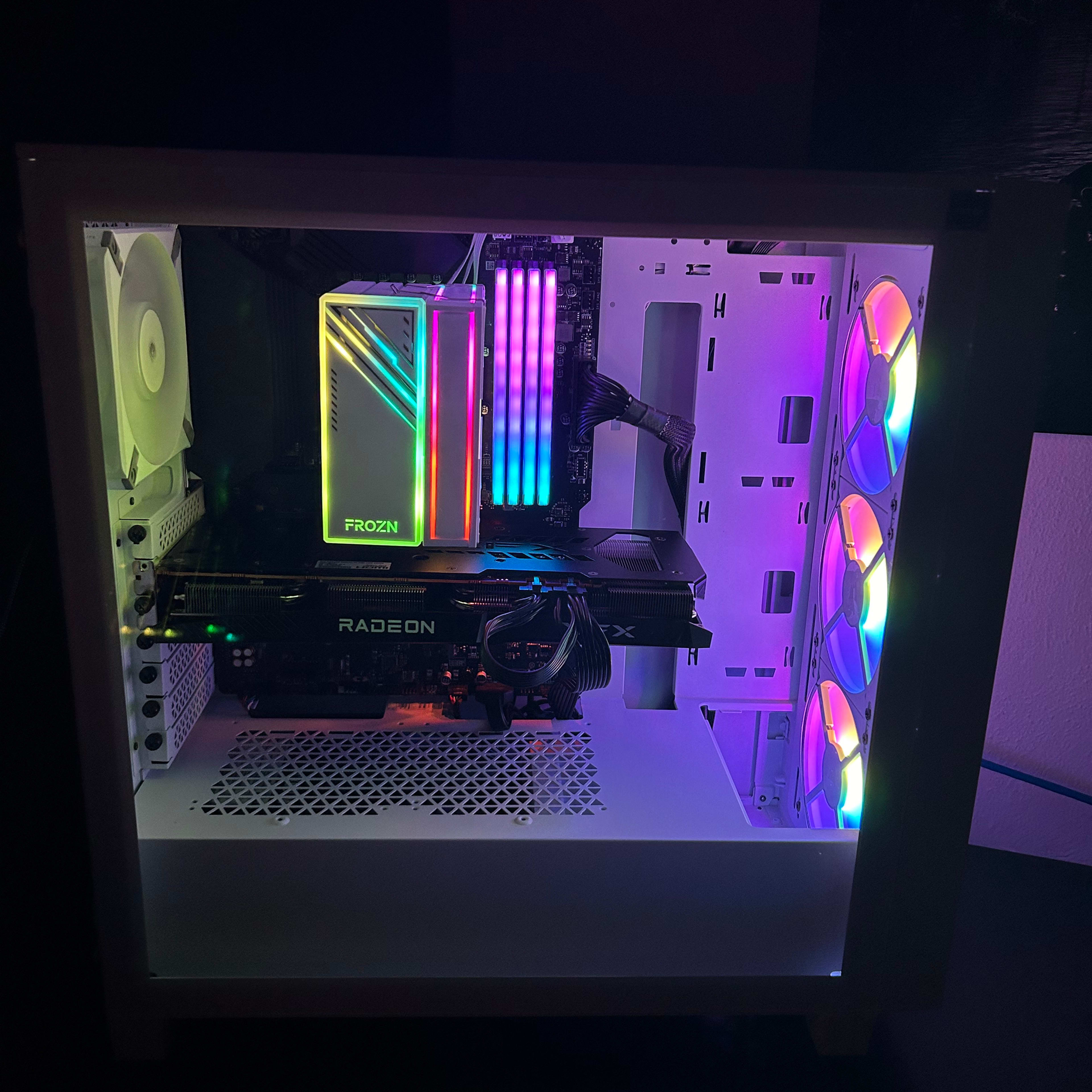 All white gaming pc