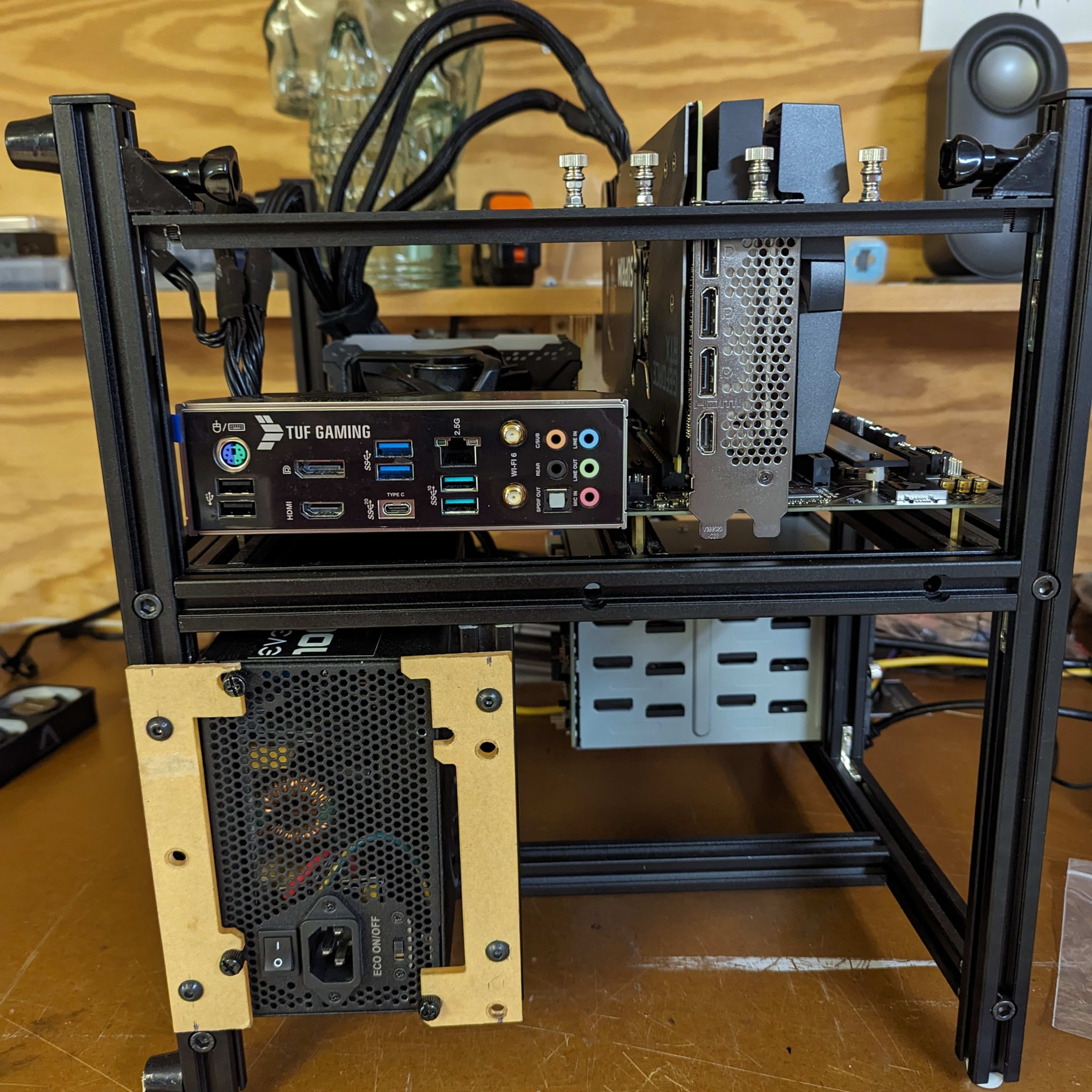 Custom Open frame case/Lan rig