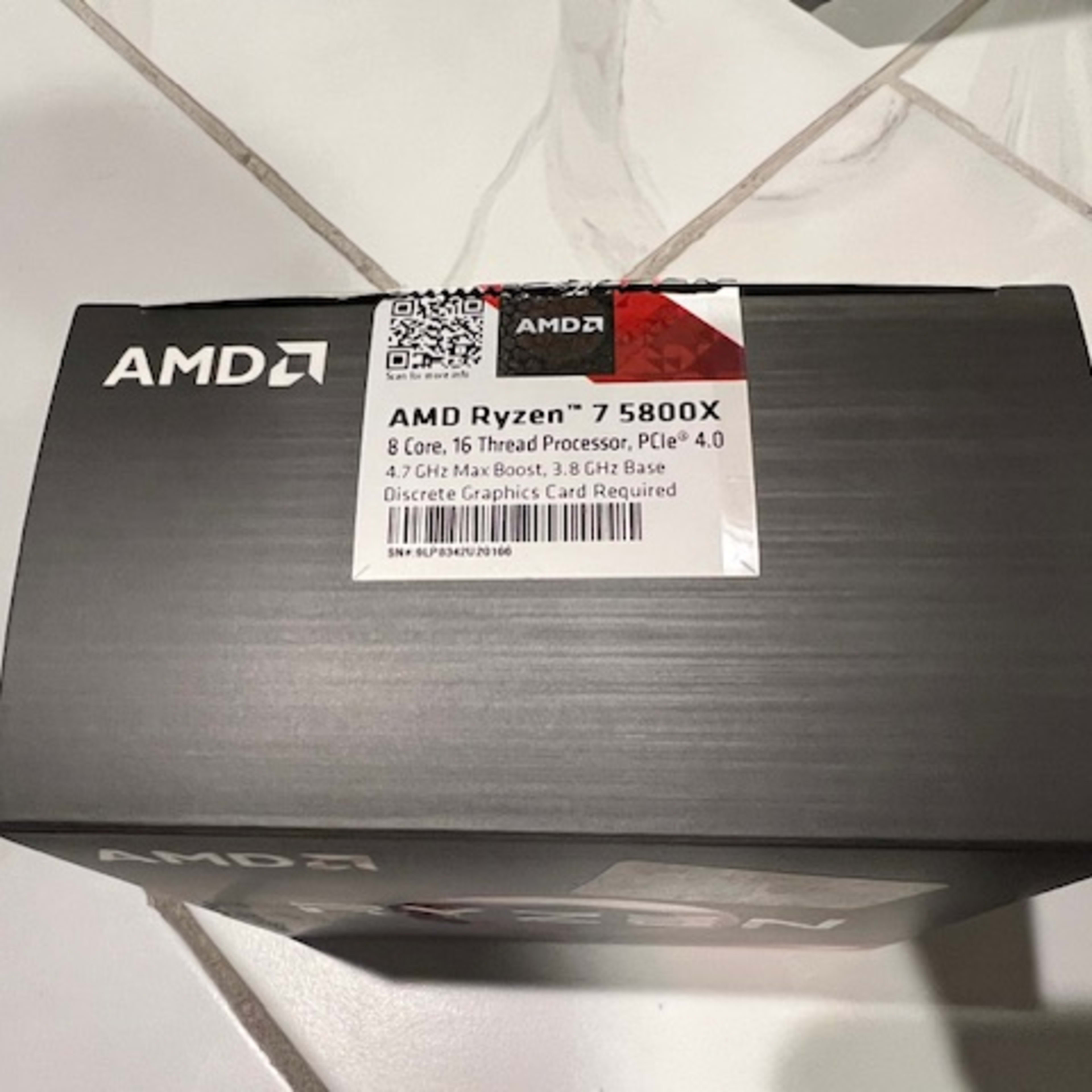 AMD Ryzen 7 5800X Vermeer 3.8GHz 8Core AM4 Boxed Processor Heatsink