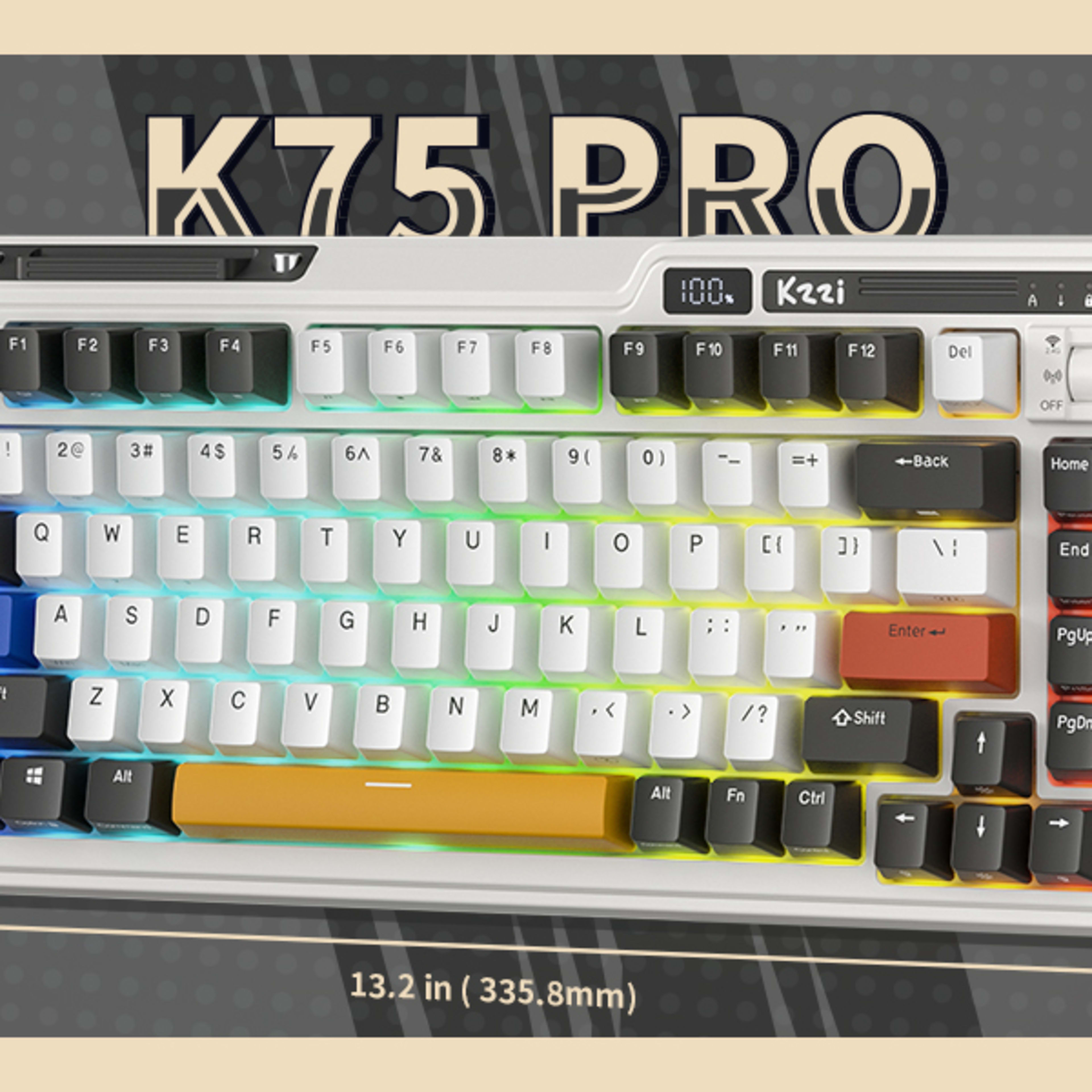 KZZI K75 PRO RGB 75% WirelessMechanical Keyboard