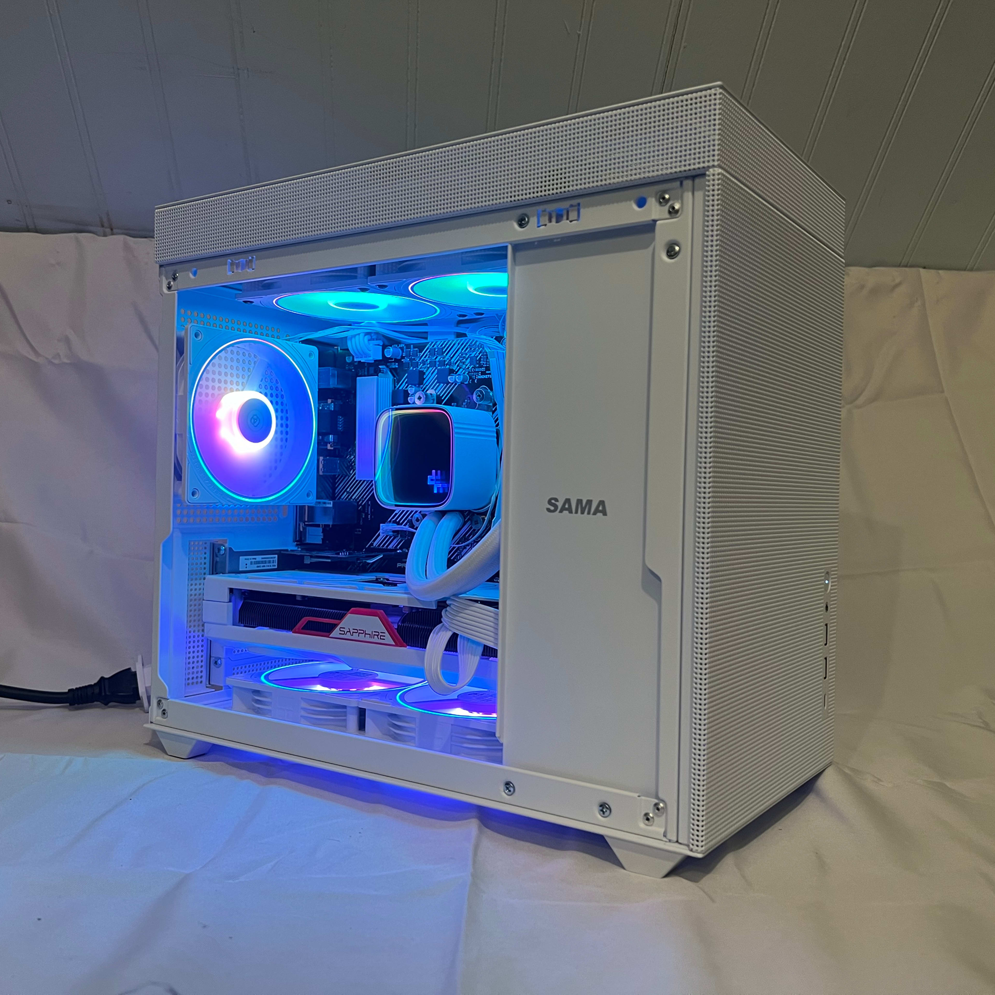"Northern Lights" 5800x, RX 7800XT, 2tb, white gaming pc with 32gb ram and WI-FI