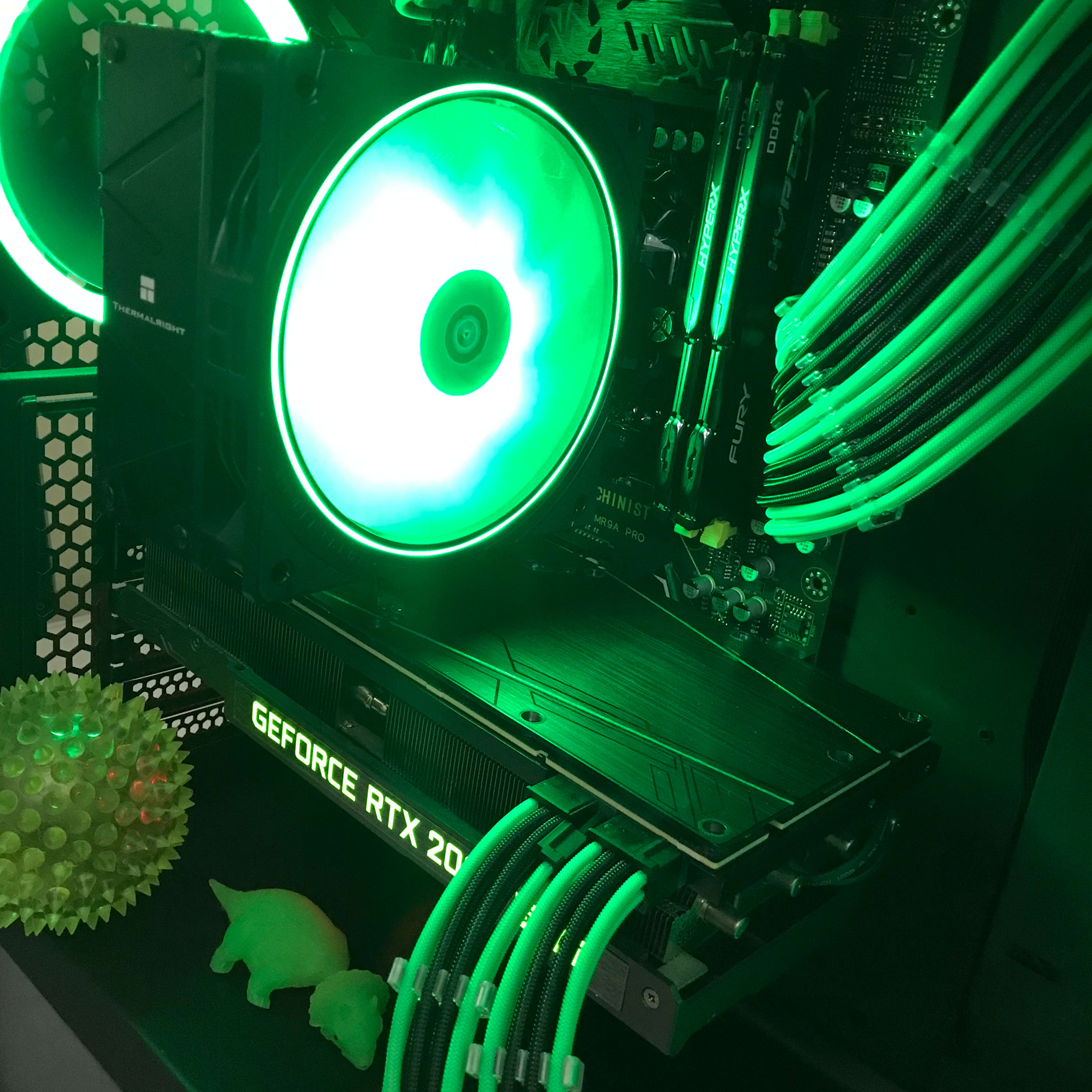 RTX 2080 Super Mean Green 16 core Xeon Streaming/Gaming/ContentCreator PC 64GB DDR4 1TB NVMe RGB