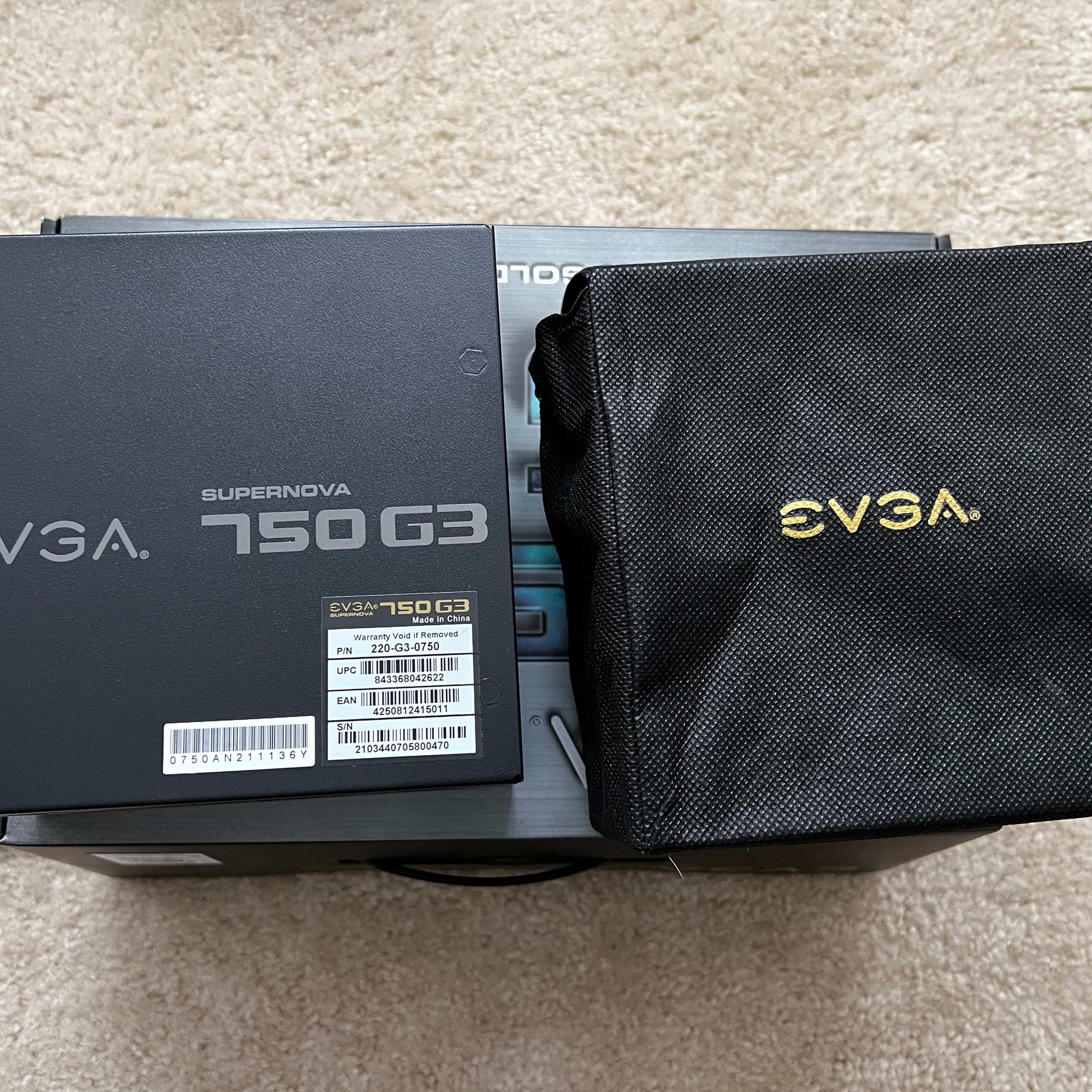 EVGA SuperNOVA 750 G3 750W Gold PSU w/box