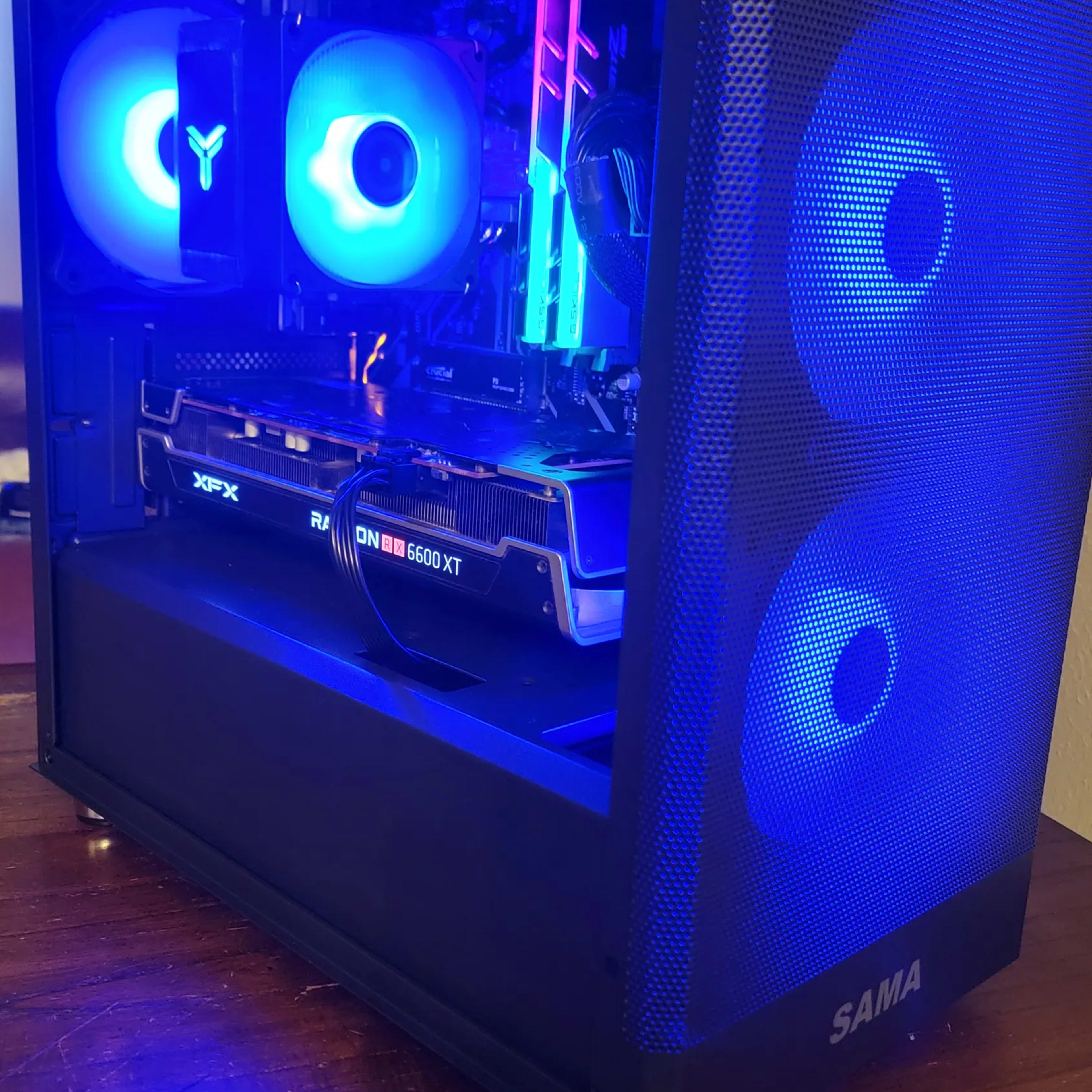 Gaming PC Ryzen 7 3700x, RX 6600 XT, 32Gb Ram, 4Tb total storage 