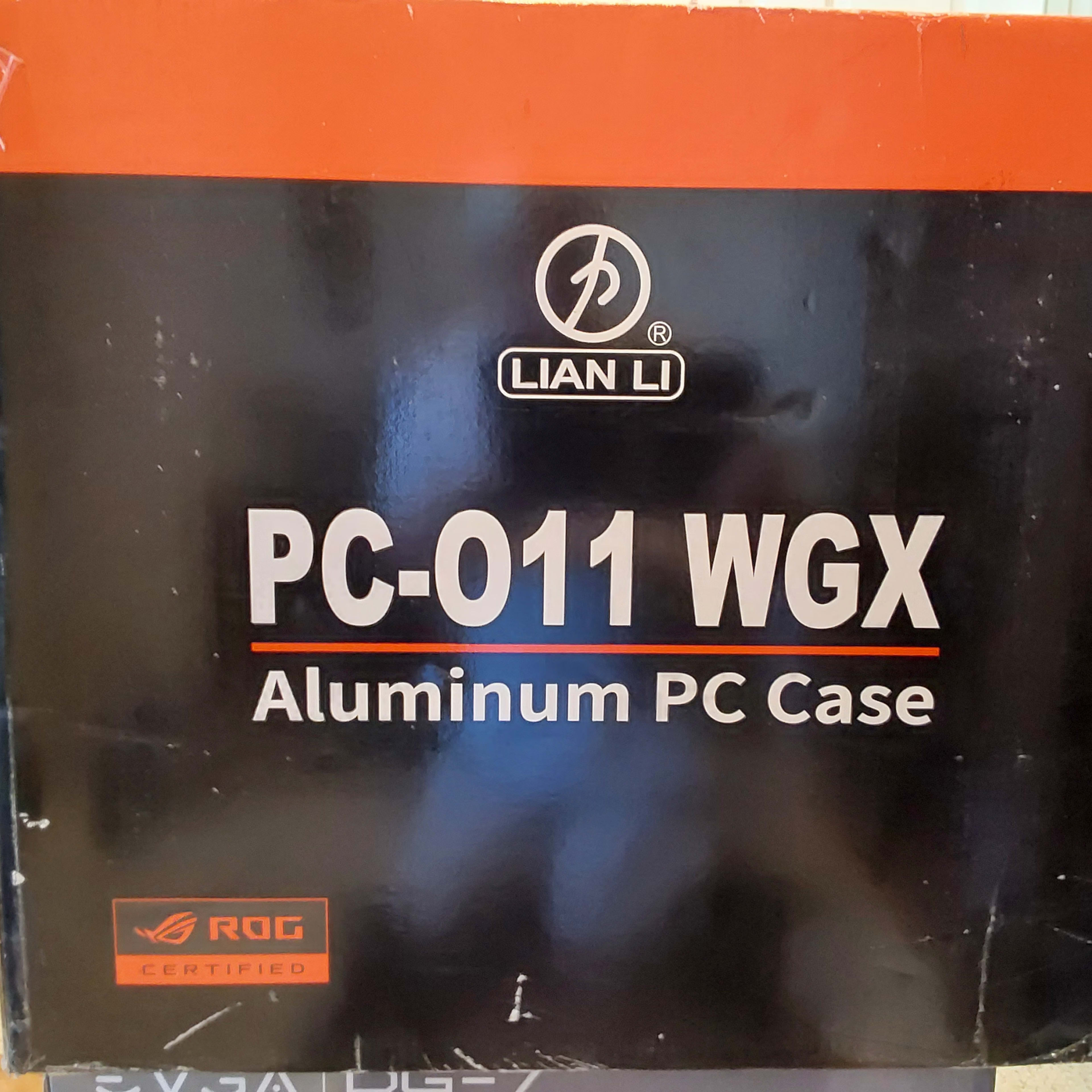 NEW LIAN LI PC-O11 WGX ROG Certified Edition Computer Case (Black Aluminum, Steel & Tempered Glass)