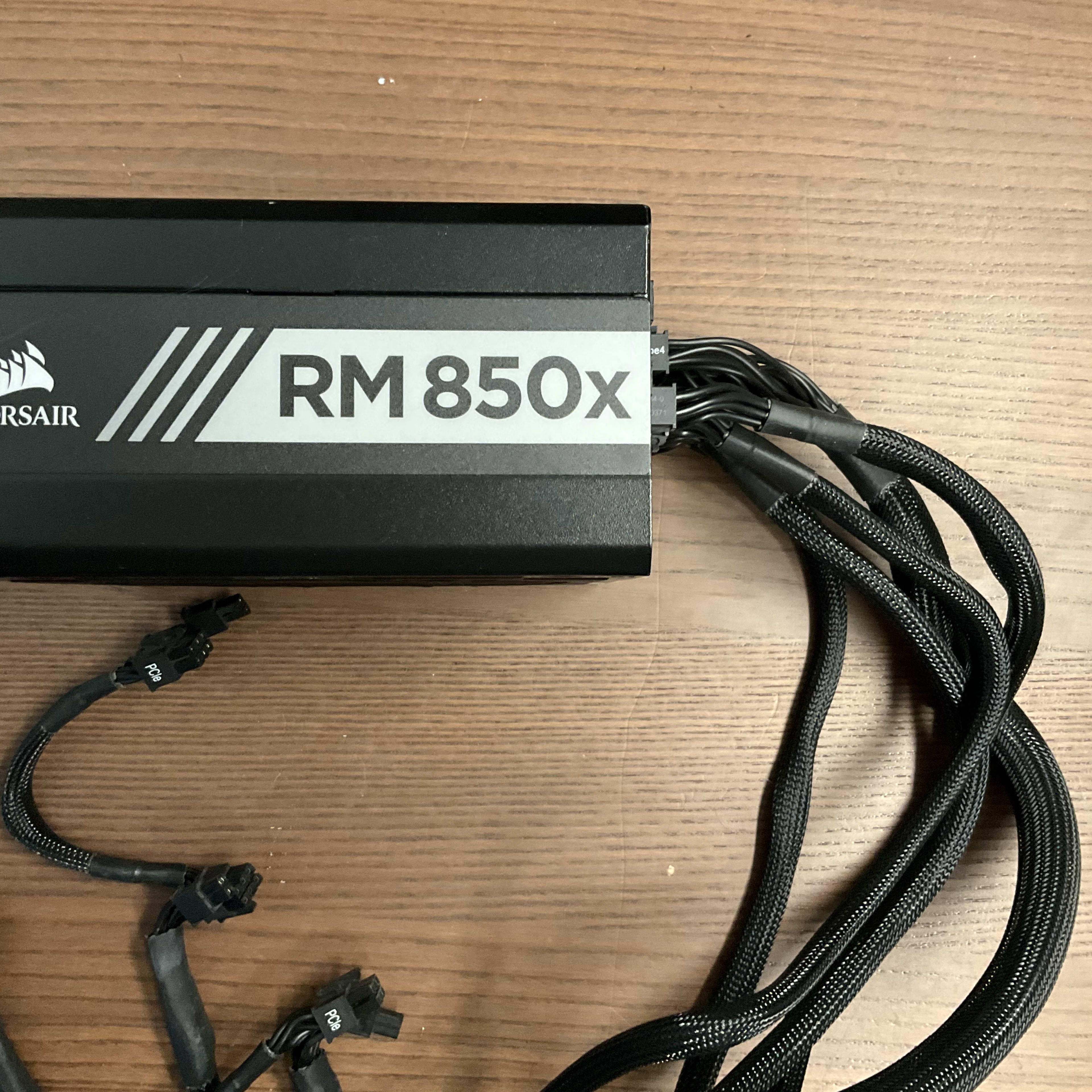 Corsair RM850X 80+ Gold Rated Modular PSU, Incomplete cables