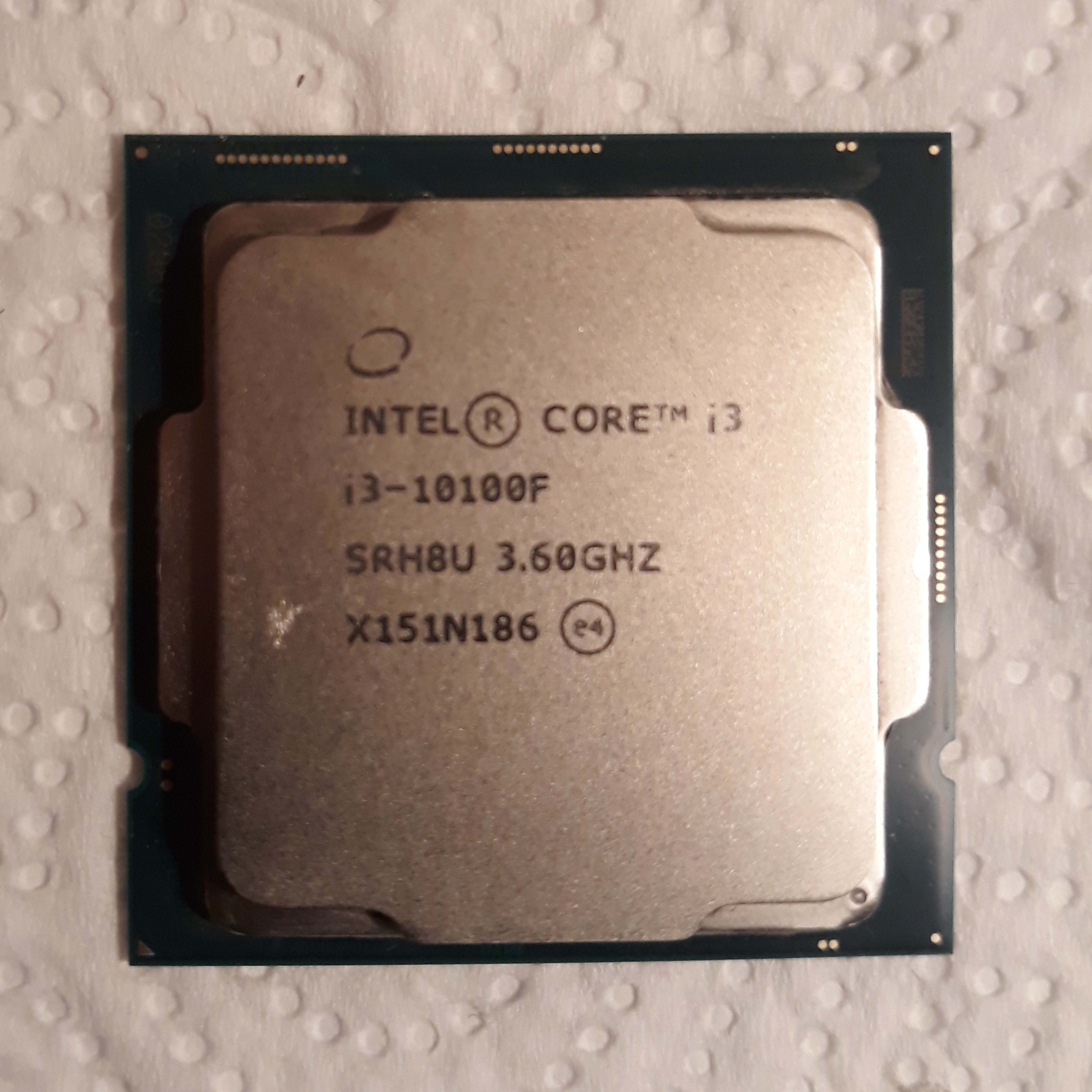 Used Intel Core i3-10100F 3.6 GHz Quad-Core Processor LGA 1200