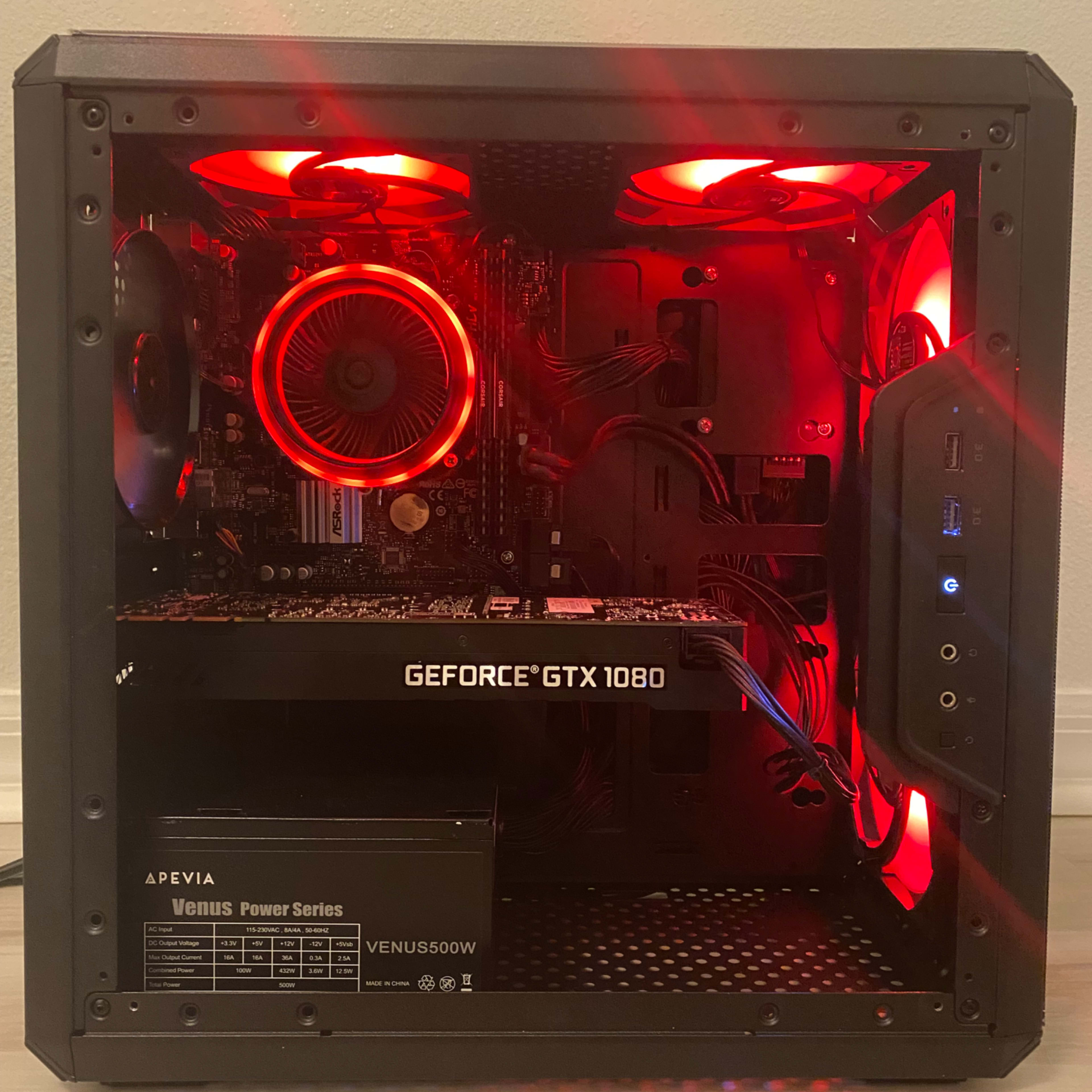 Gaming PC - GTX 1080, Intel i5-8600, 1TB SATA SSD, 500GB HDD Gaming PC - GTX 1080, Intel i5-8600, 1TB SATA SSD, 500GB HDD