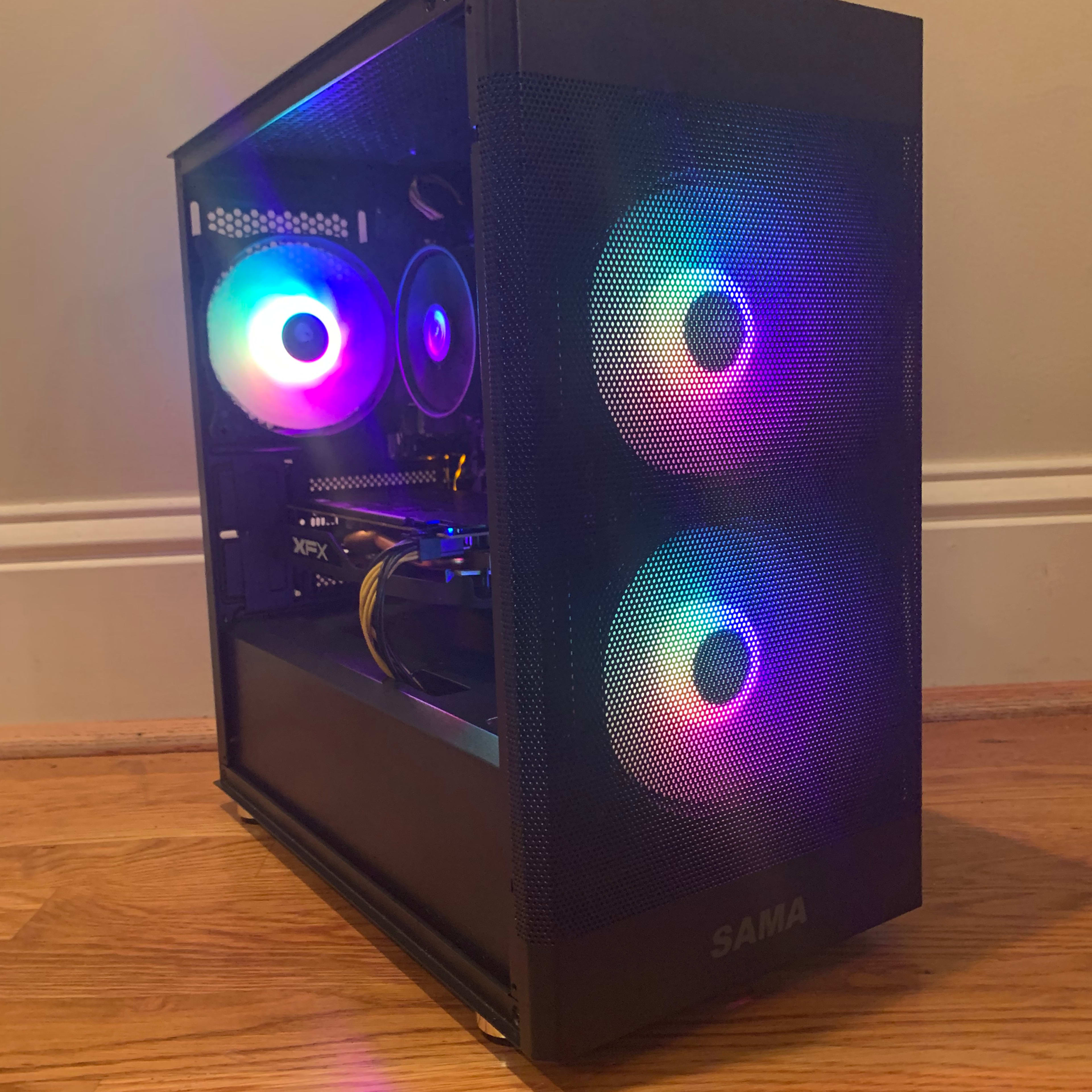 RX 580 8GB R5 2300x FORTNITE READY CUSTOM GAMING PC 16GB RAM 1000GB WINDOWS 10 aRGB LIGHTING WINDOWS