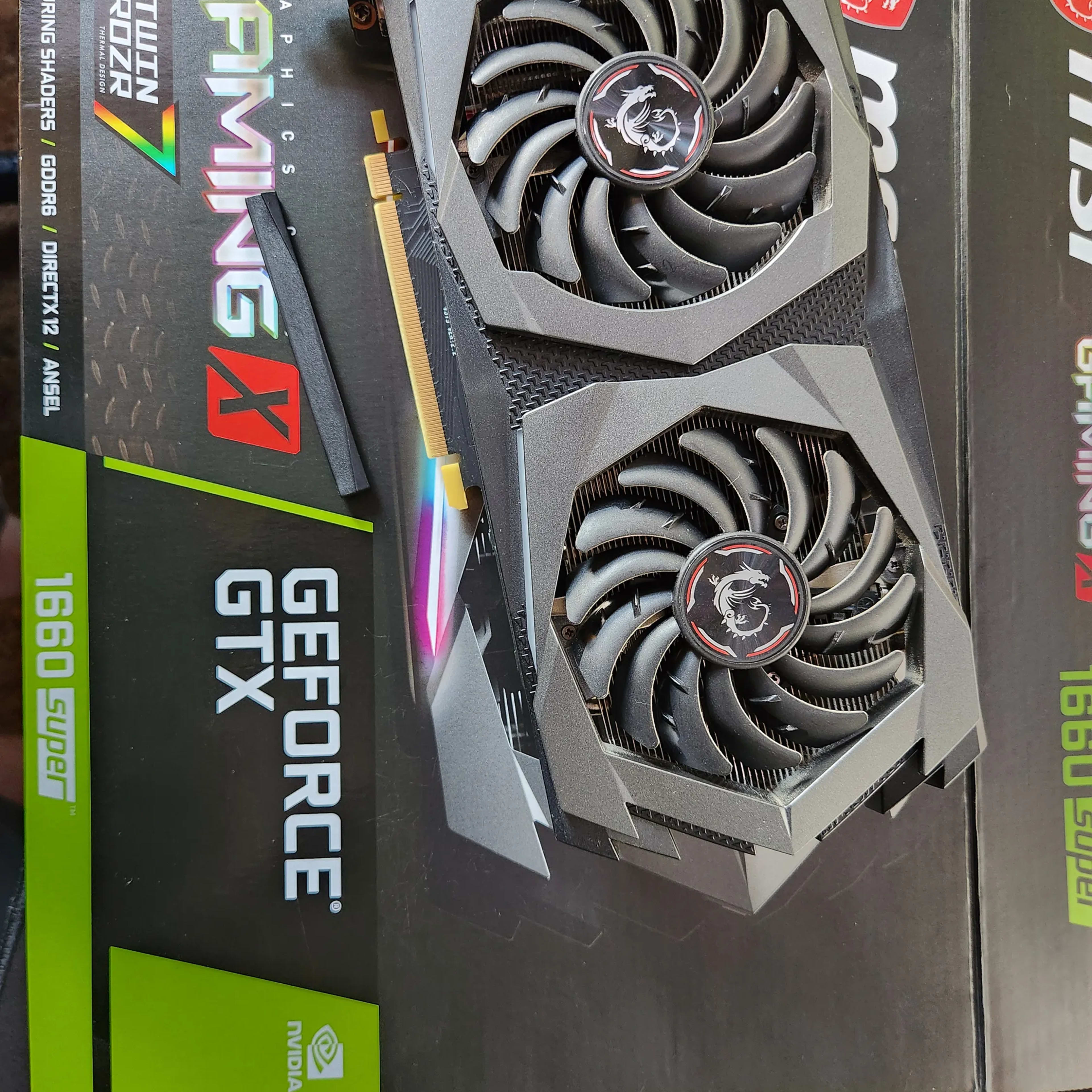MSI Gaming GeForce GTX 1660 SUPER 6GB GDDR6 GTX 1660 SUPER MSI Gaming GeForce GTX 1660 SUPER 6GB GDDR6 GTX 1660 SUPER