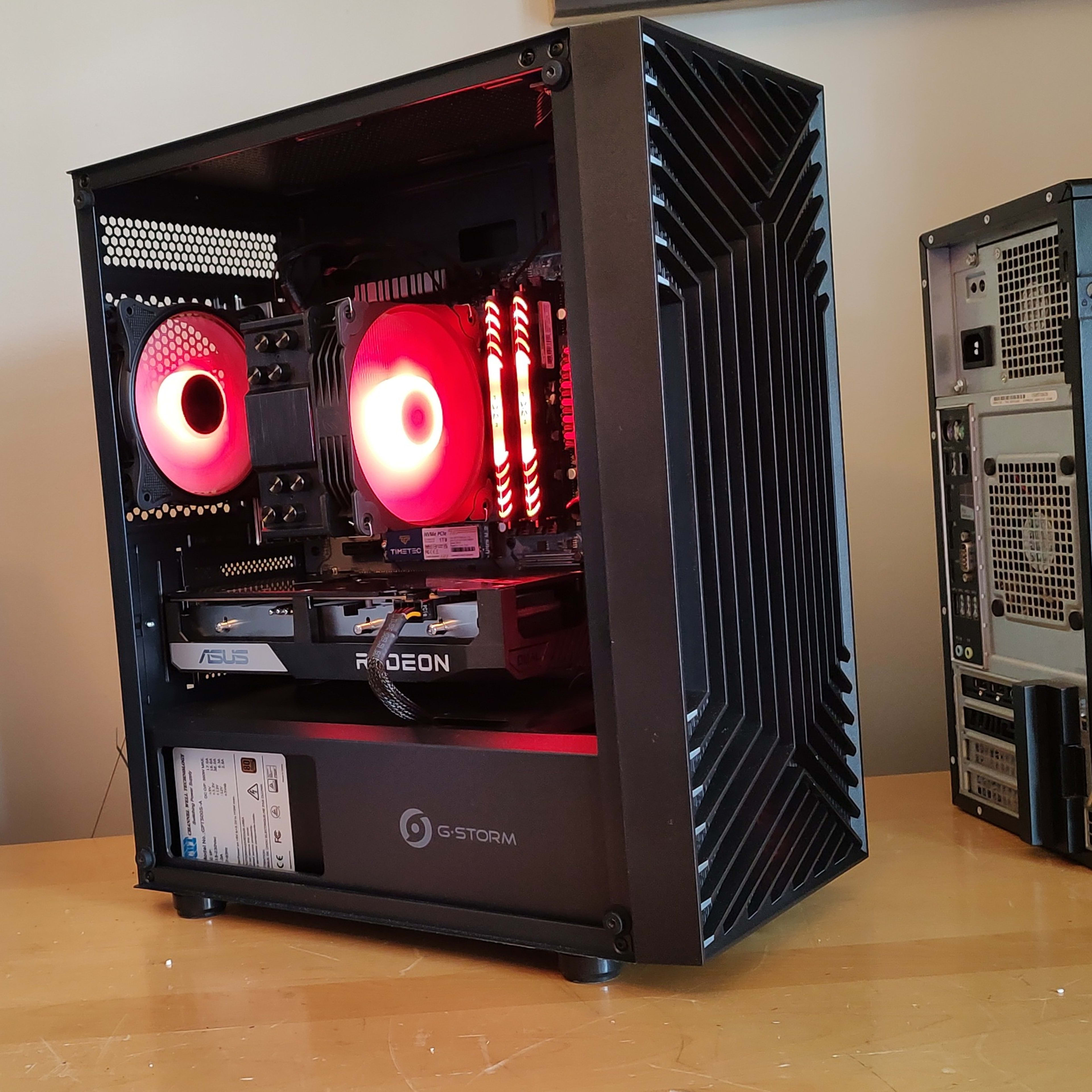 Gaming PC - Ryzen 5 3600, RX 6600XT, 16GB RAM / 1TB SSD, Added WIFI AX 3000