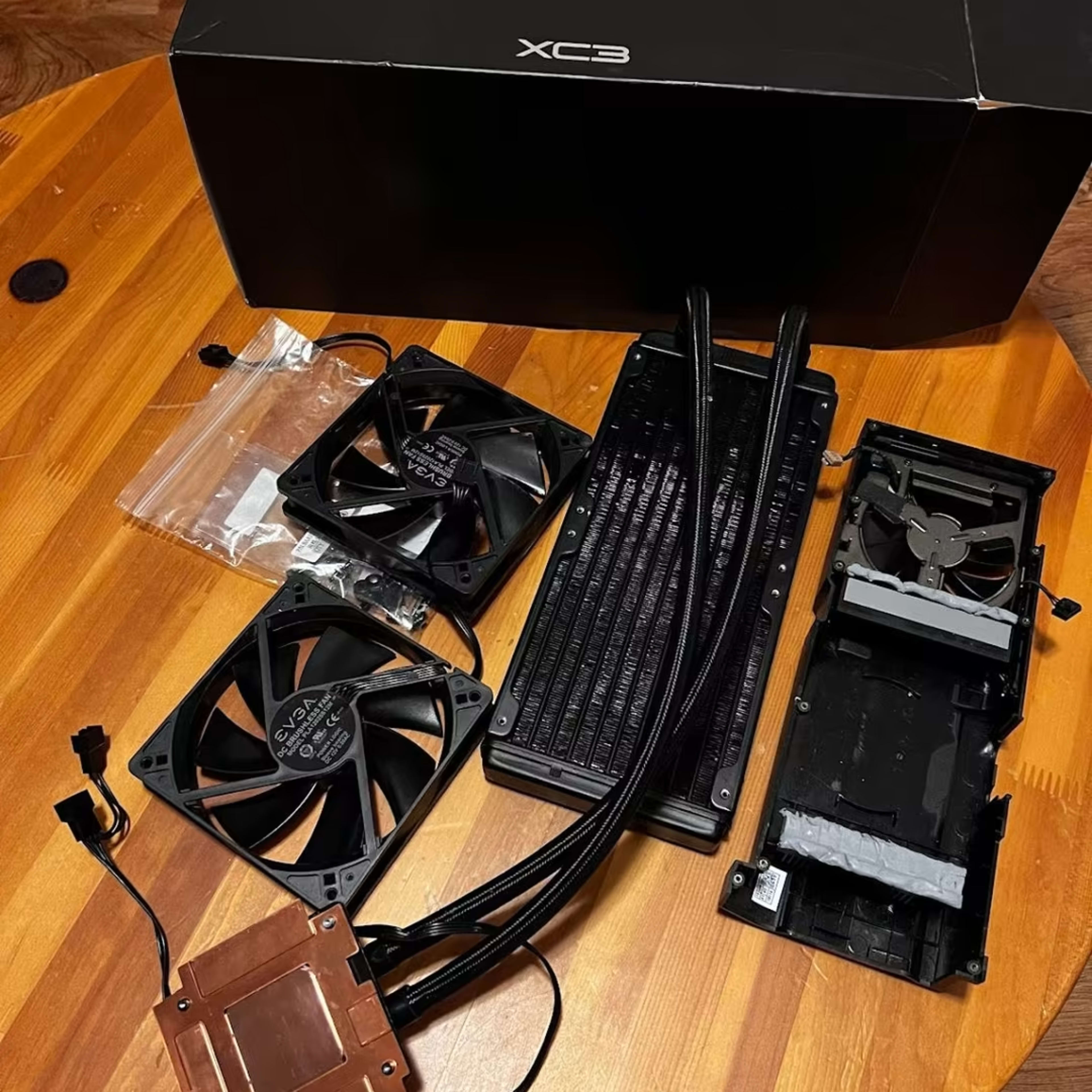 Installed but never used EVGA 3090 XC3 Hybrid Cooler on Jawa