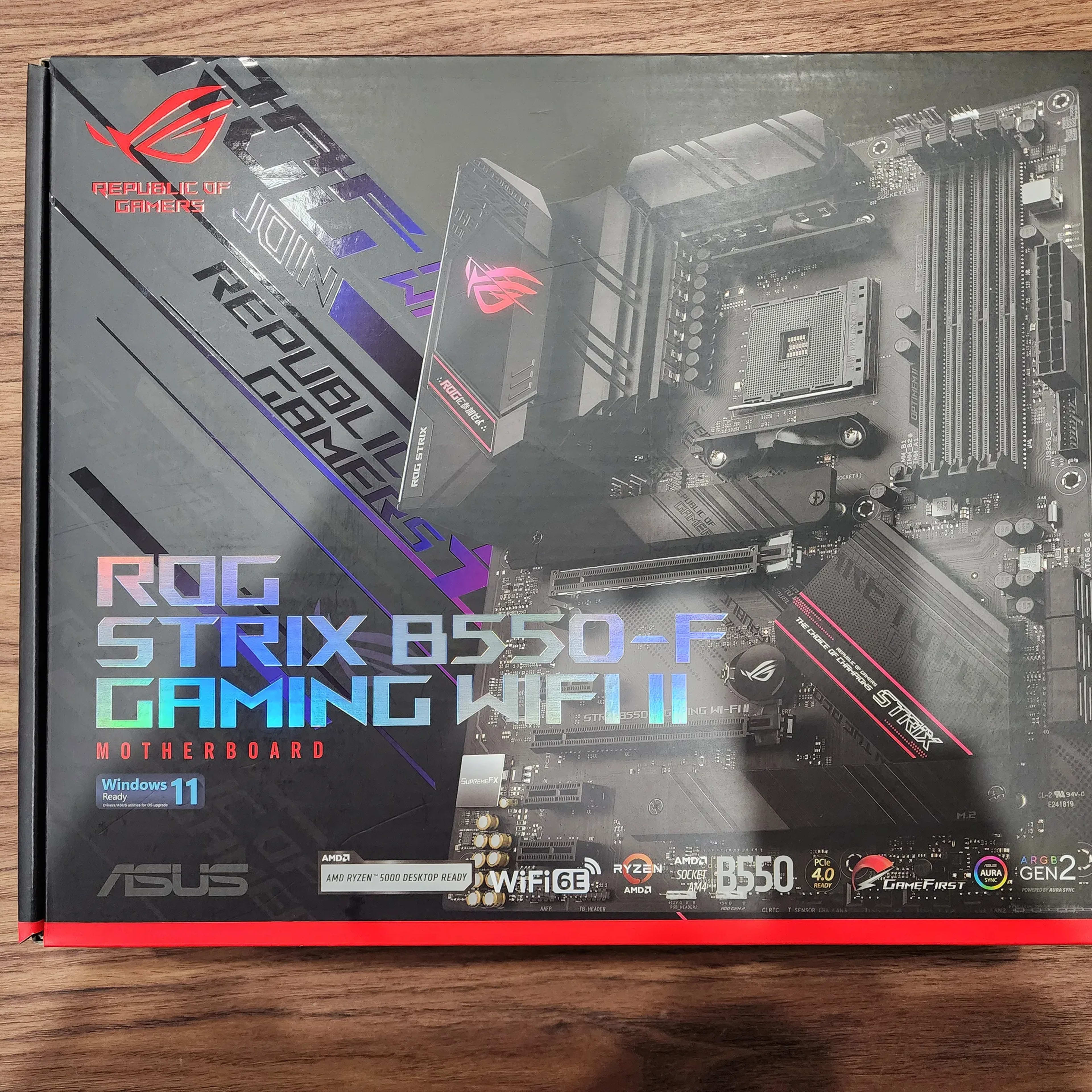 Asus ROG STRIX B550-F GAMING (WI-FI II) ATX AM4 Motherboard (NEVER OPENED)