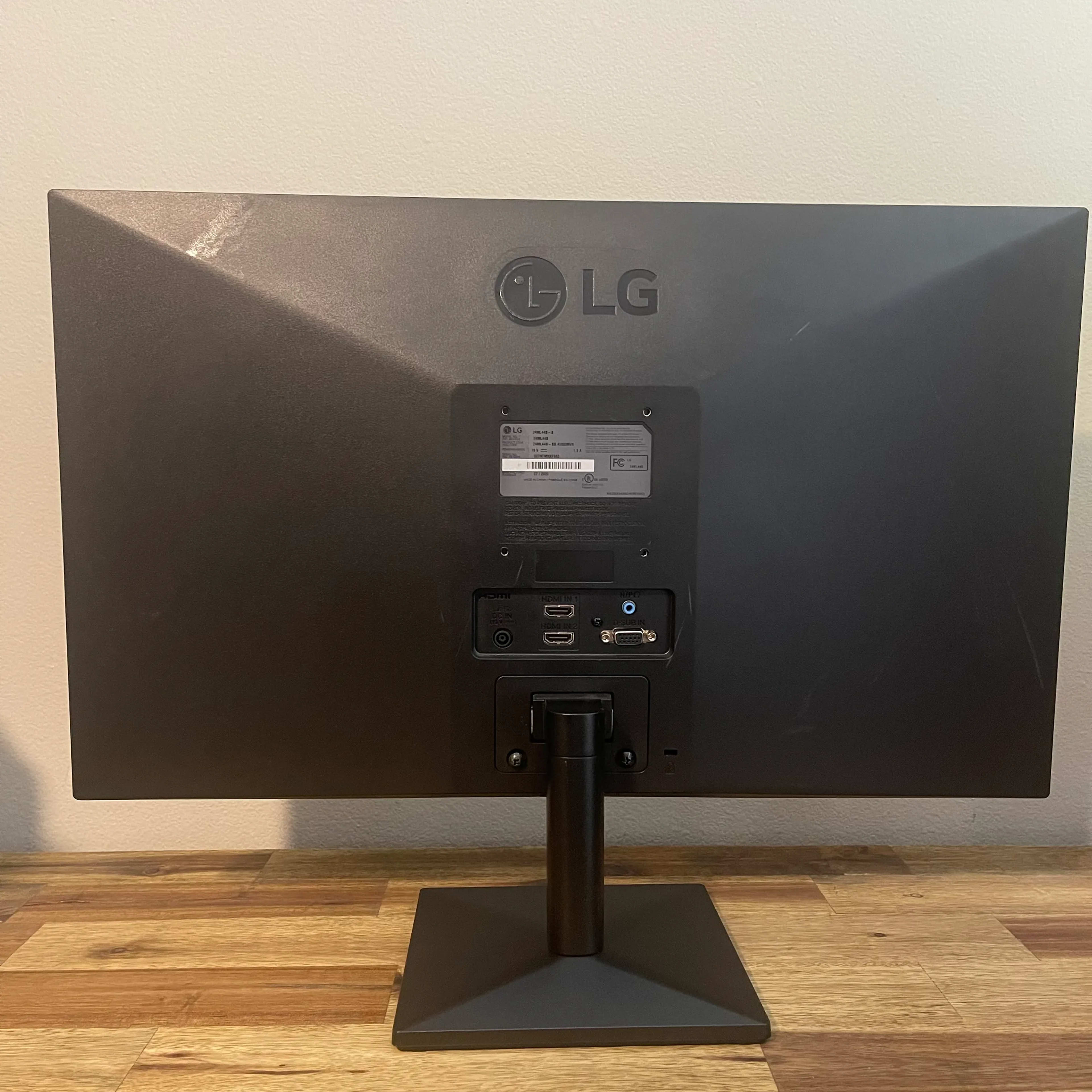 LG - 24" IPS LED FHD 1080P 75Hz FreeSync Monitor (HDMI, VGA) - Black