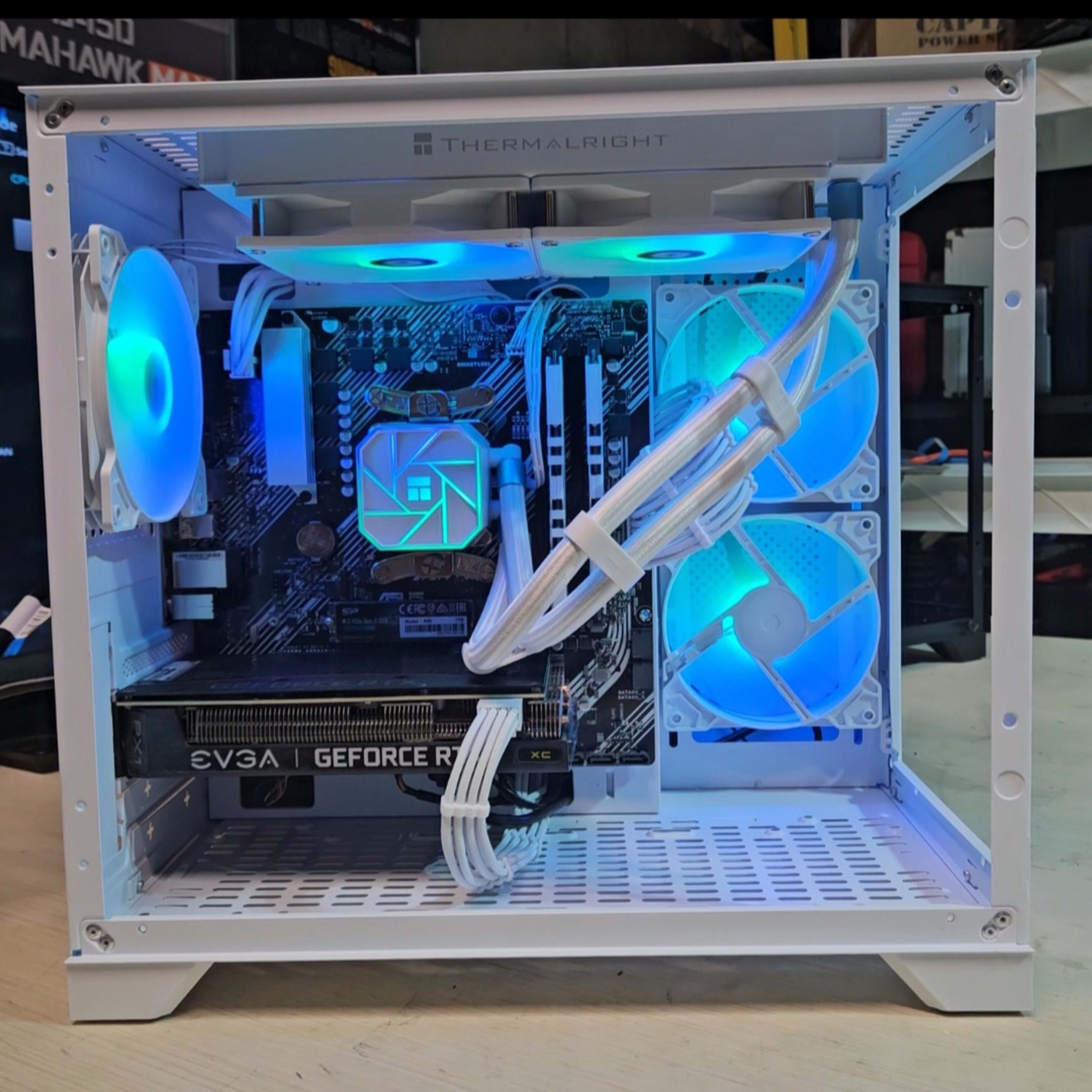 "Whiteout" Watercooled RTX 3060Ti / R5 5500 Gaming PC!