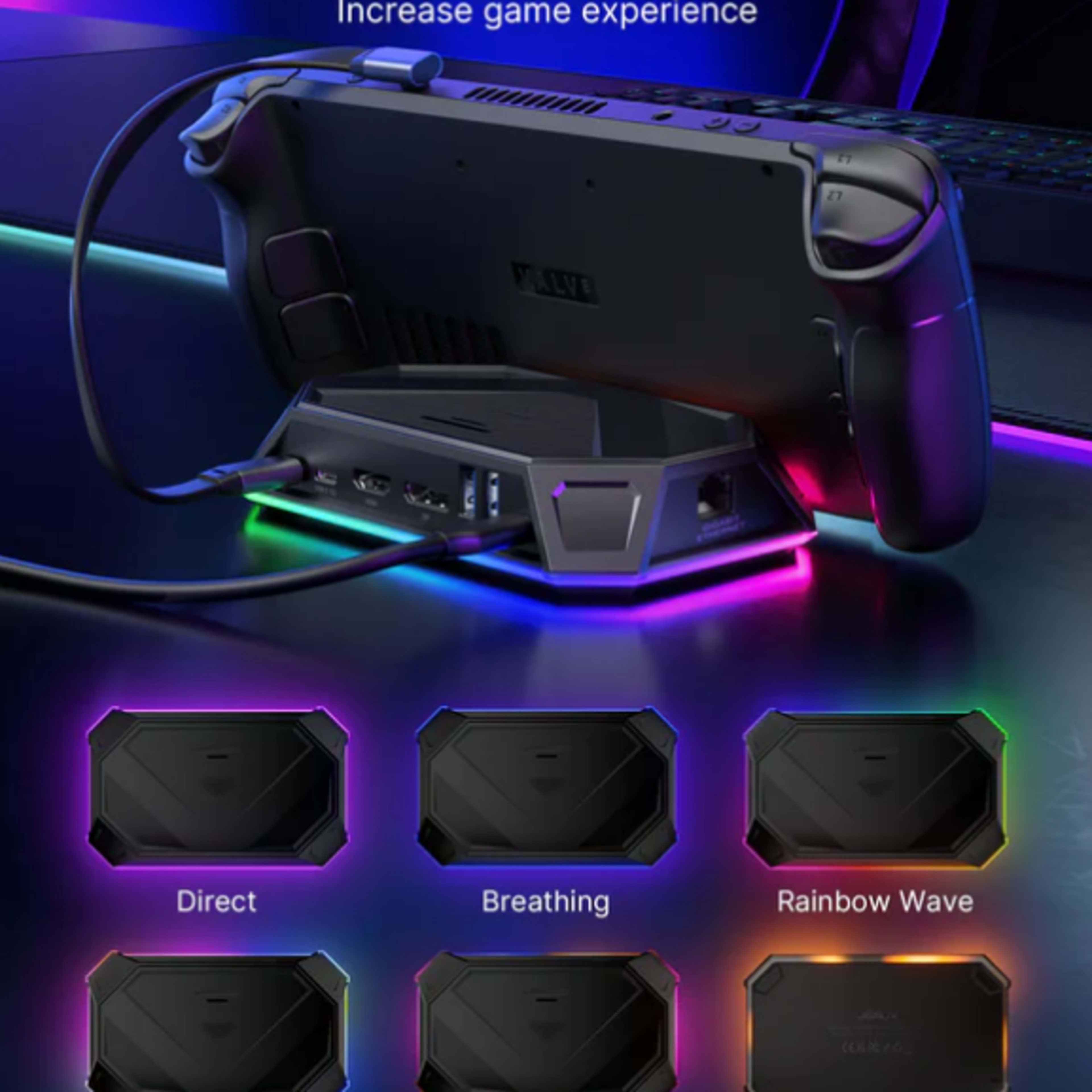 JSAUX's Steam Deck RGB Docking Station is now available for purchase