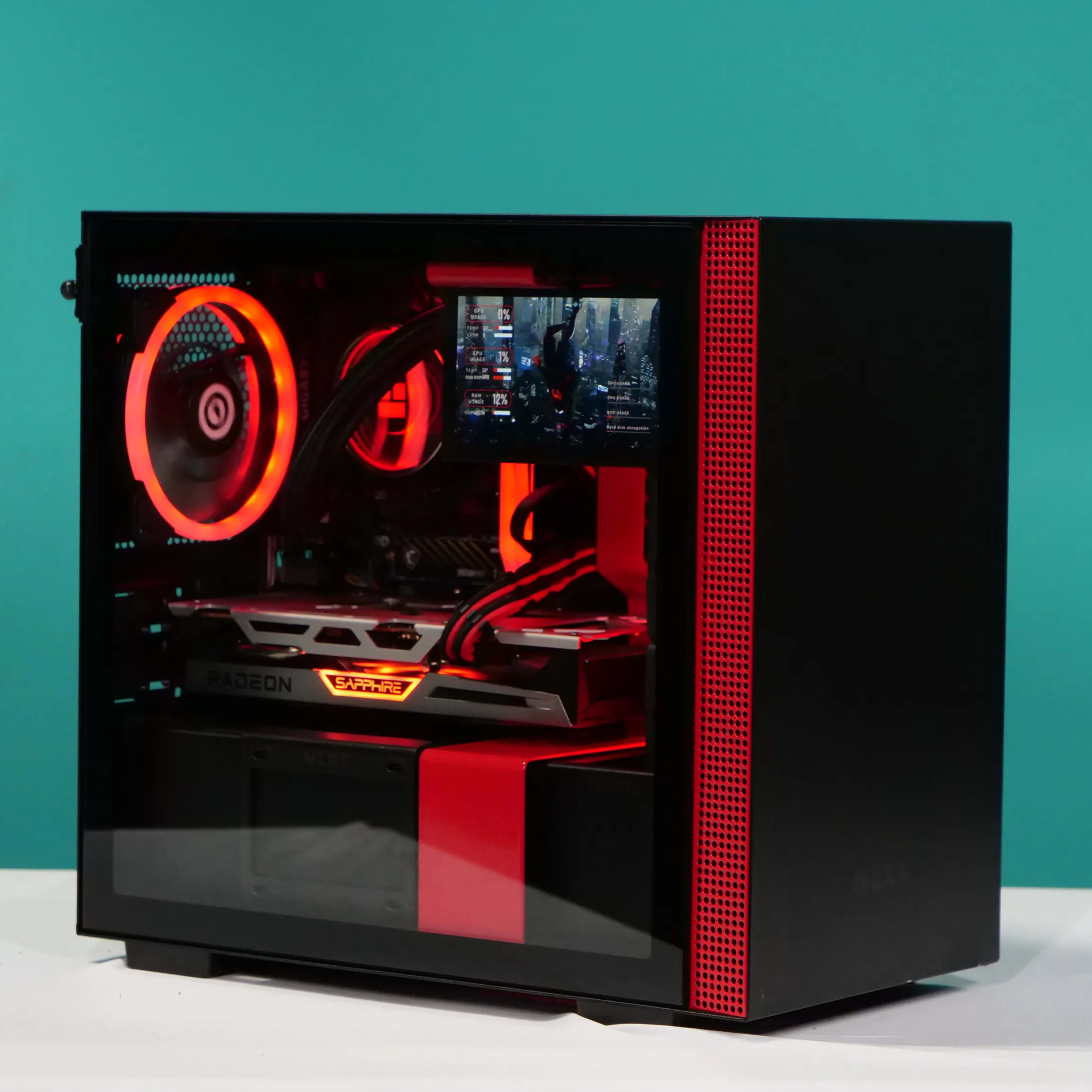 UCW Ready to Play "Seeing Red MK2" ITX Build (Ryzen 5-5600x + RX6600XT 8gb + 32gb RAM) Free Ship!