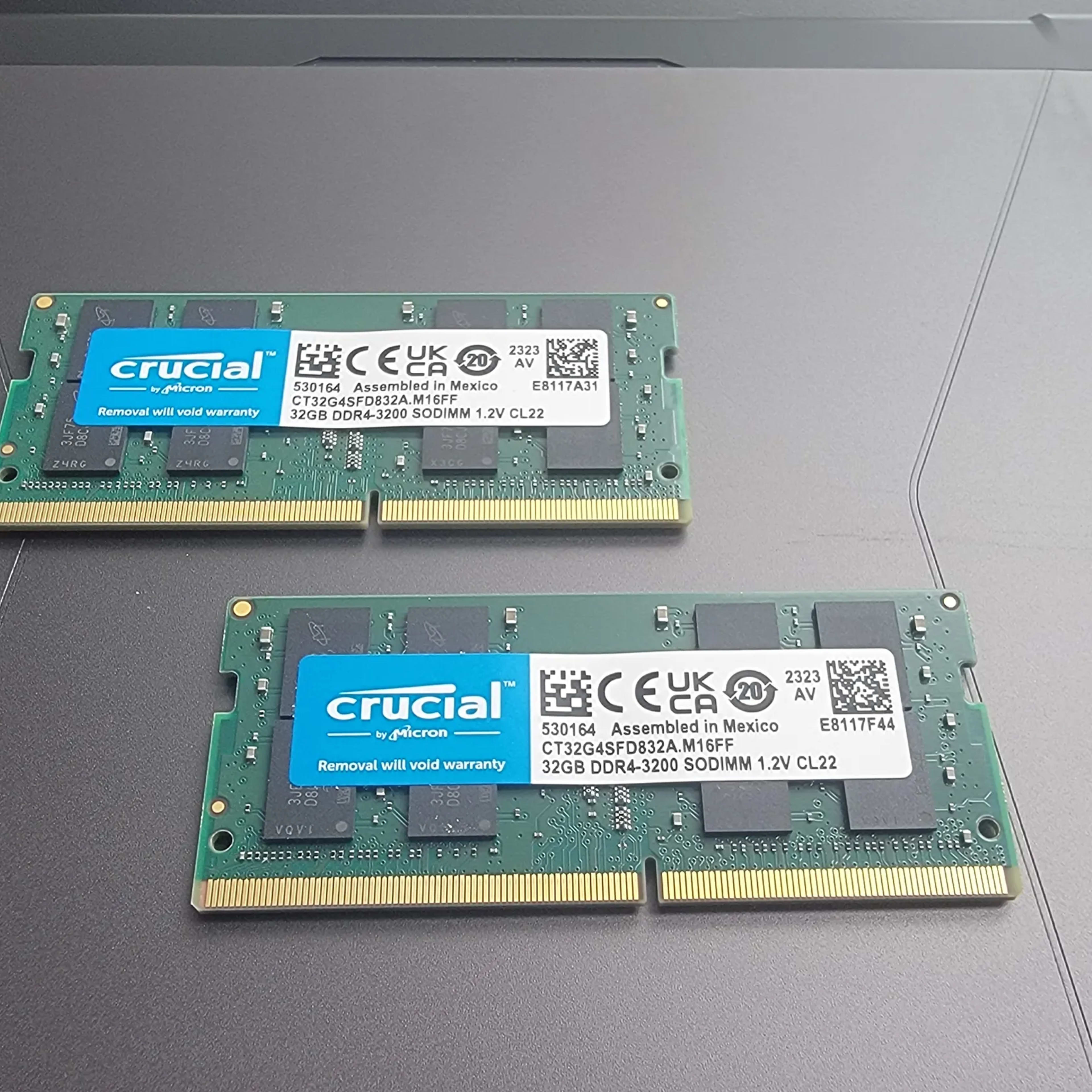 64GB kit DDR4 3200 MHz CL22 SO-DIMM Memory