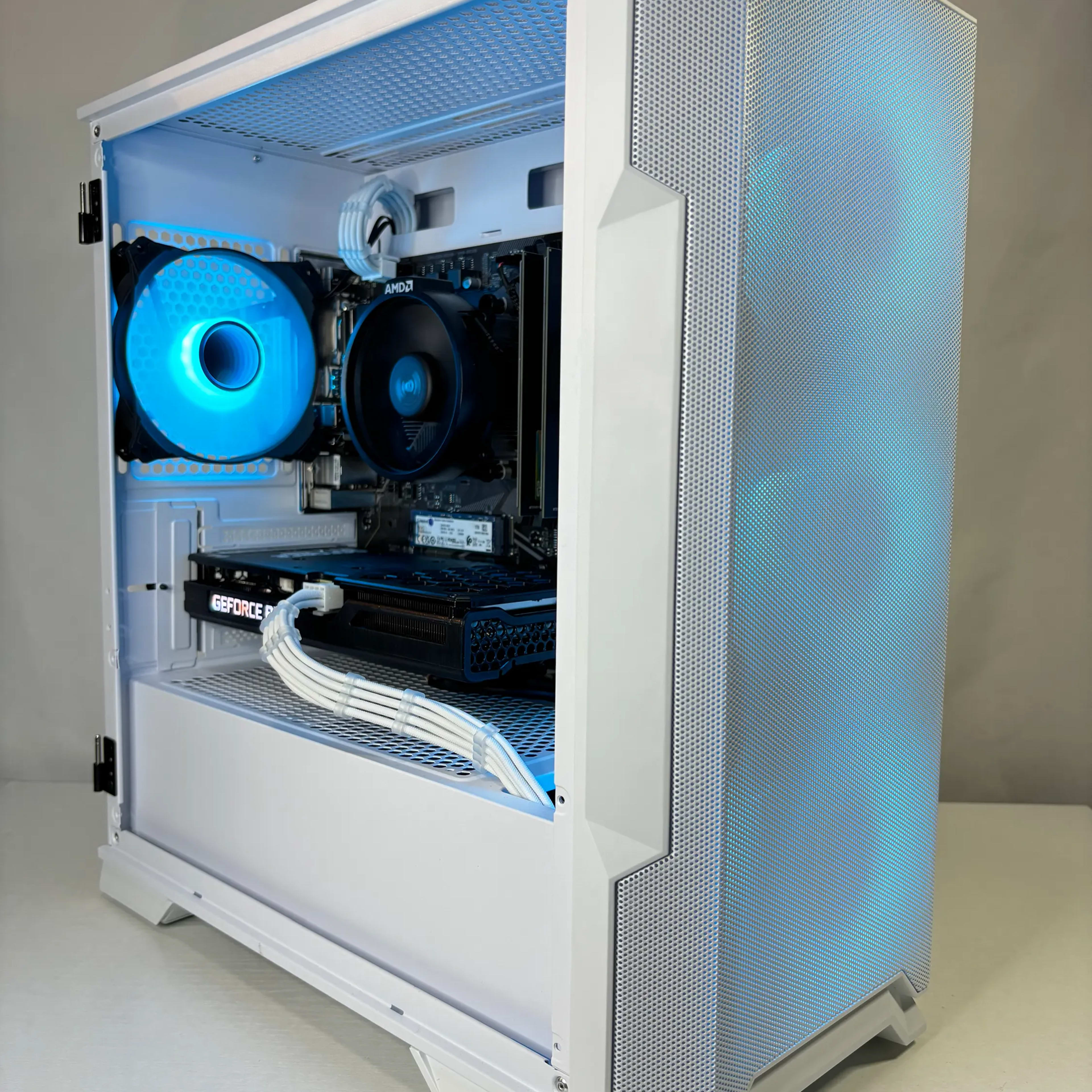 ❄️White RTX Gaming PC | Ryzen 5 5500 | RTX 3050 | 16GB RAM | 1TB NVME❄️