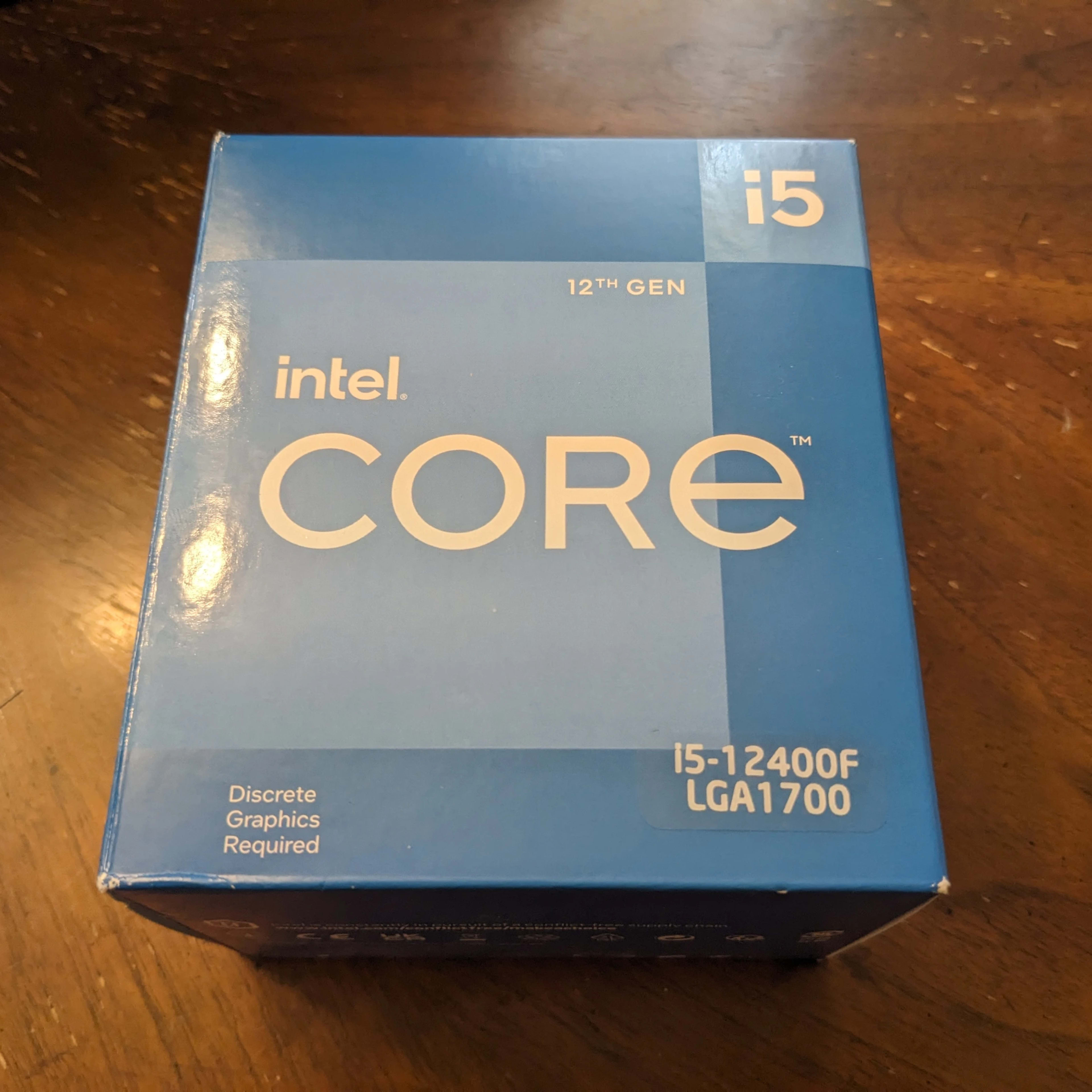 Intel Core i5 12400F 6 Cores 12 Threads LGA1700 + Stock Intel Core i5 12400F 6 Cores 12 Threads LGA1700 + Stock